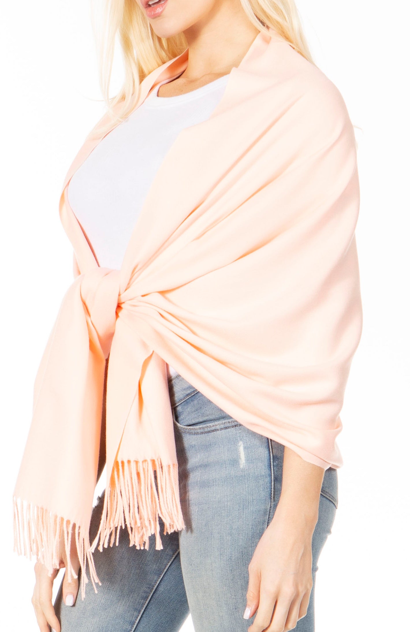 Sakkas Iris Warm Super Soft Cashmere Feel Pashmina Shawl / Scarf with Fringes - Concordia Style Boutique
