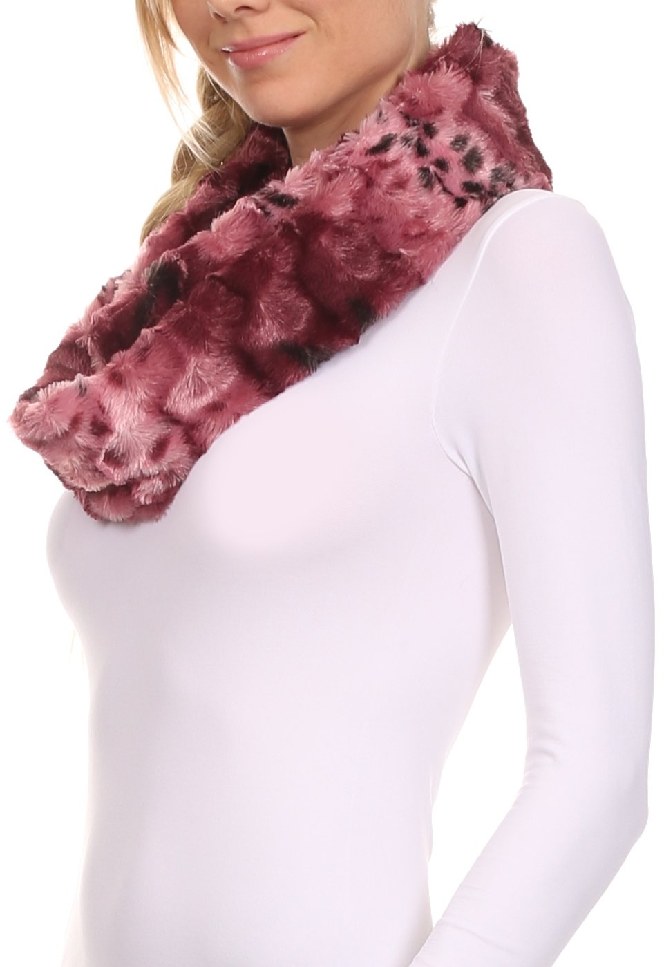 Sakkas Abhy Soft Fall Winter Furry Infinity Wrap Scarf - Concordia Style Boutique