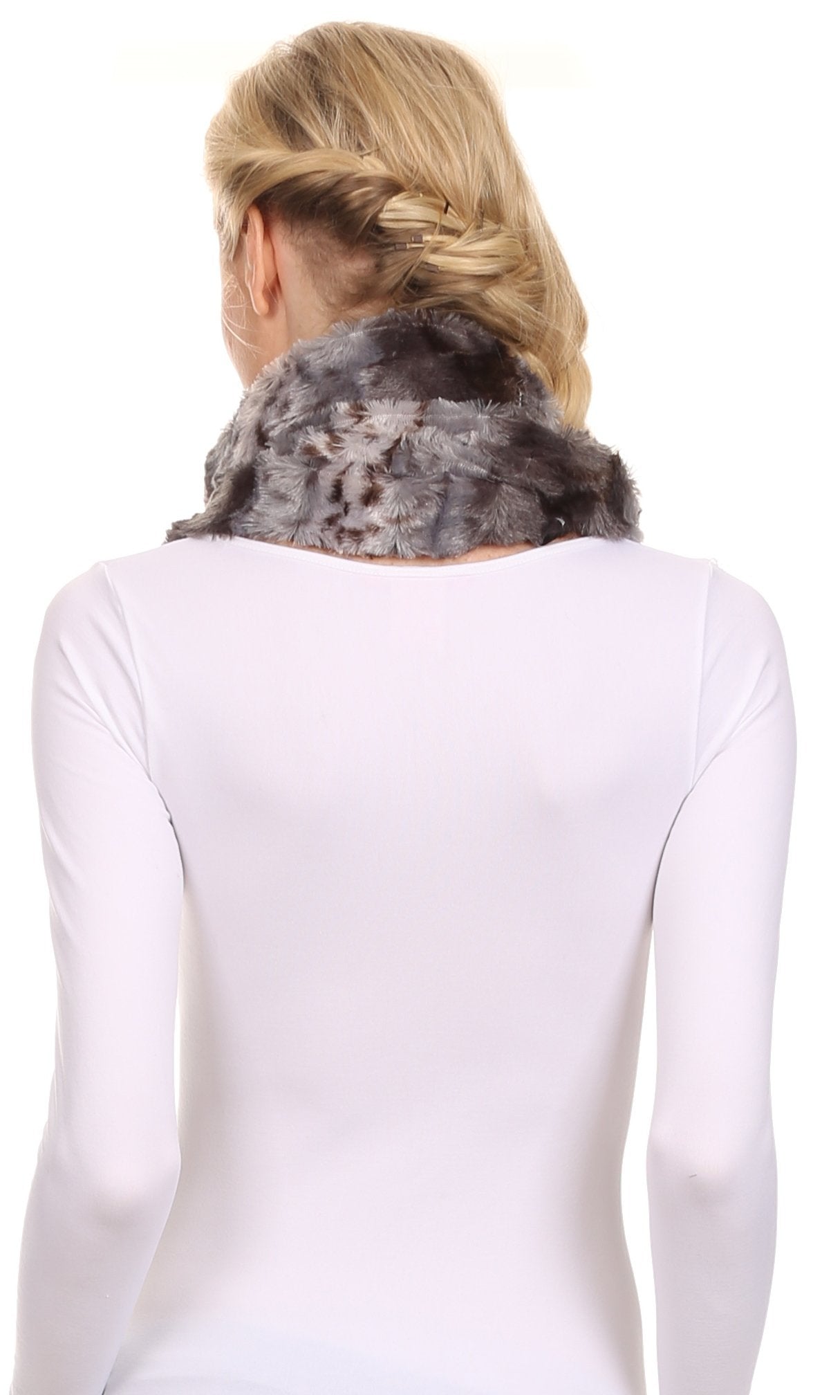 Sakkas Abhy Soft Fall Winter Furry Infinity Wrap Scarf - Concordia Style Boutique