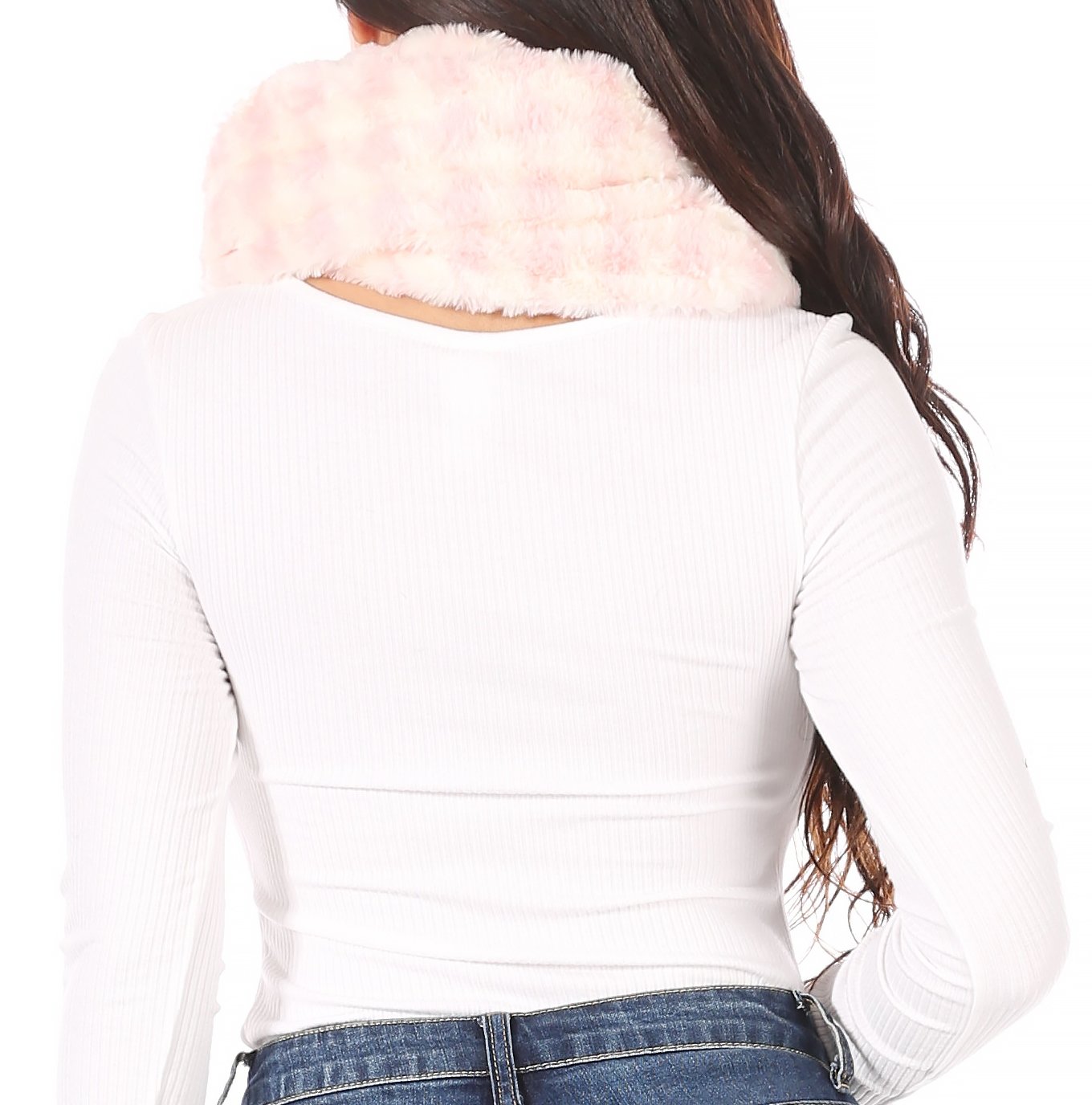 Sakkas Abir Soft Furry Reversible Short Twist Wrap Around Infinity Scarf - Concordia Style Boutique