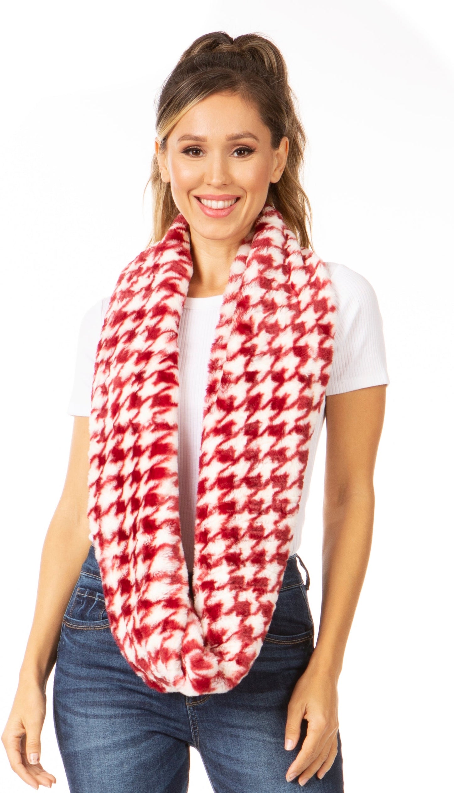 Sakkas Abir Soft Furry Reversible Short Twist Wrap Around Infinity Scarf - Concordia Style Boutique