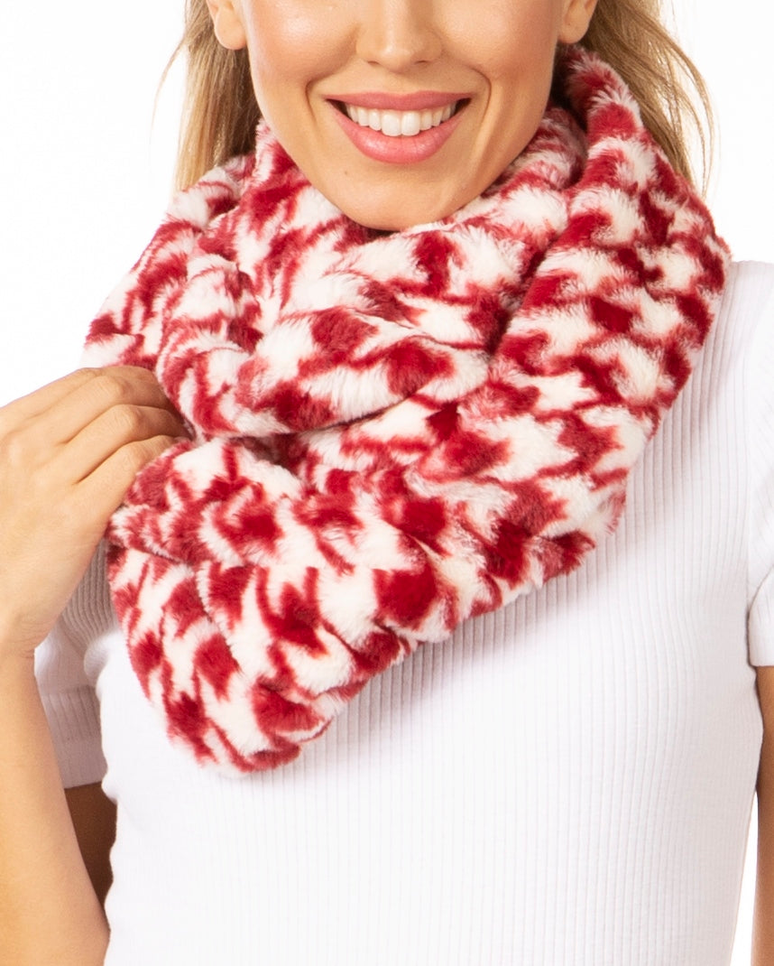 Sakkas Abir Soft Furry Reversible Short Twist Wrap Around Infinity Scarf - Concordia Style Boutique