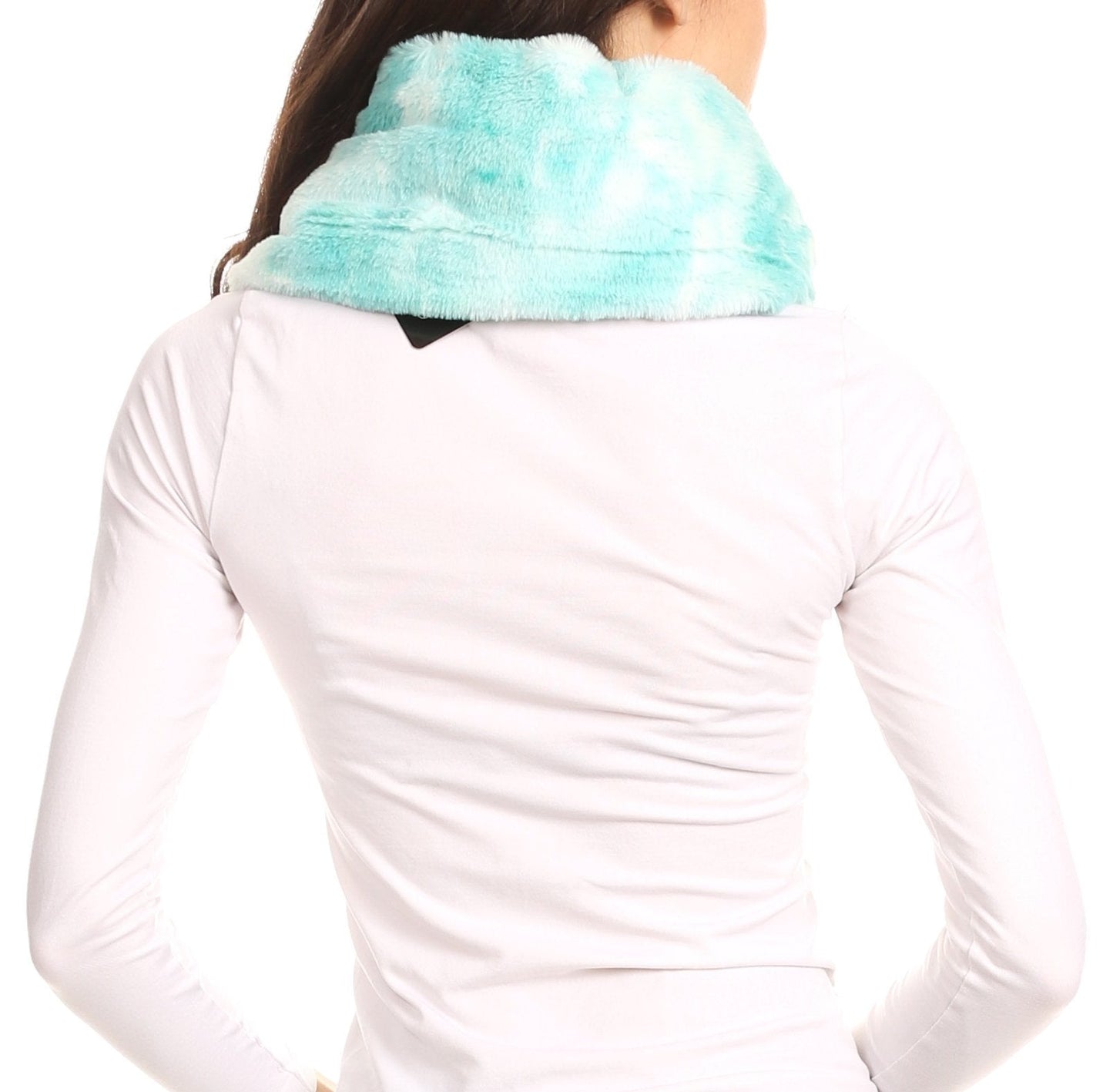 Sakkas Abir Soft Furry Reversible Short Twist Wrap Around Infinity Scarf - Concordia Style Boutique