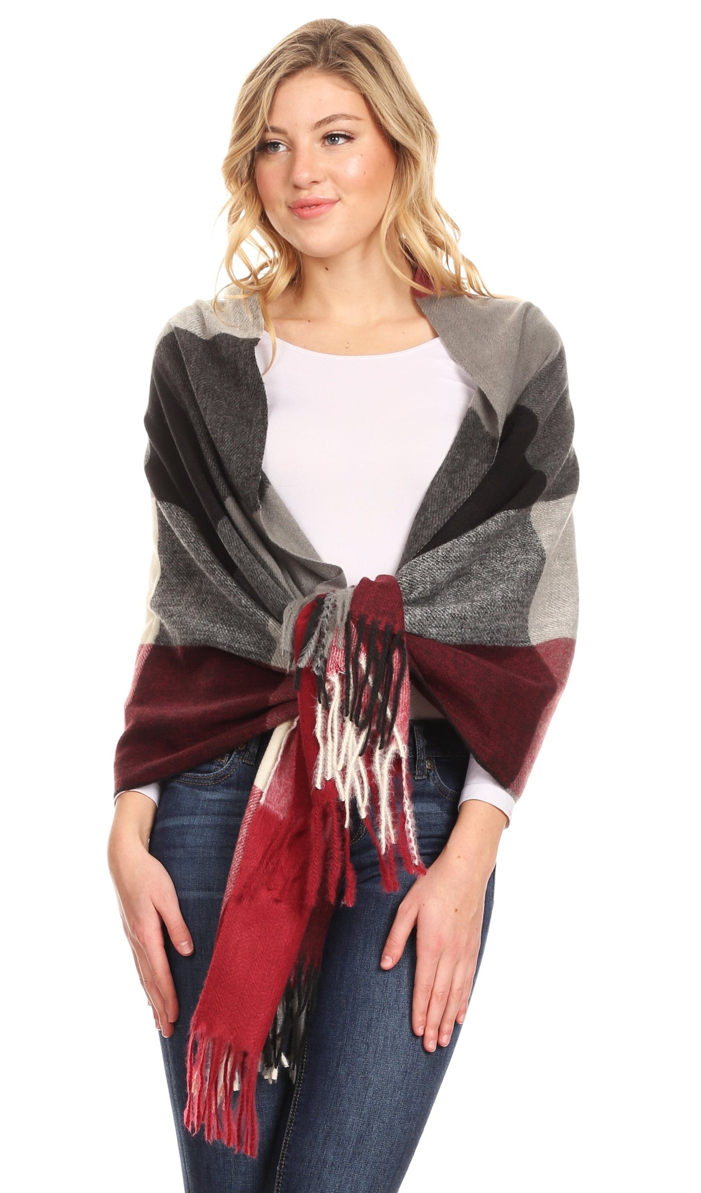 Sakkas Martinna Women's Winter Warm Super Soft and Light Pattern Shawl Scarf Wrap - Concordia Style Boutique