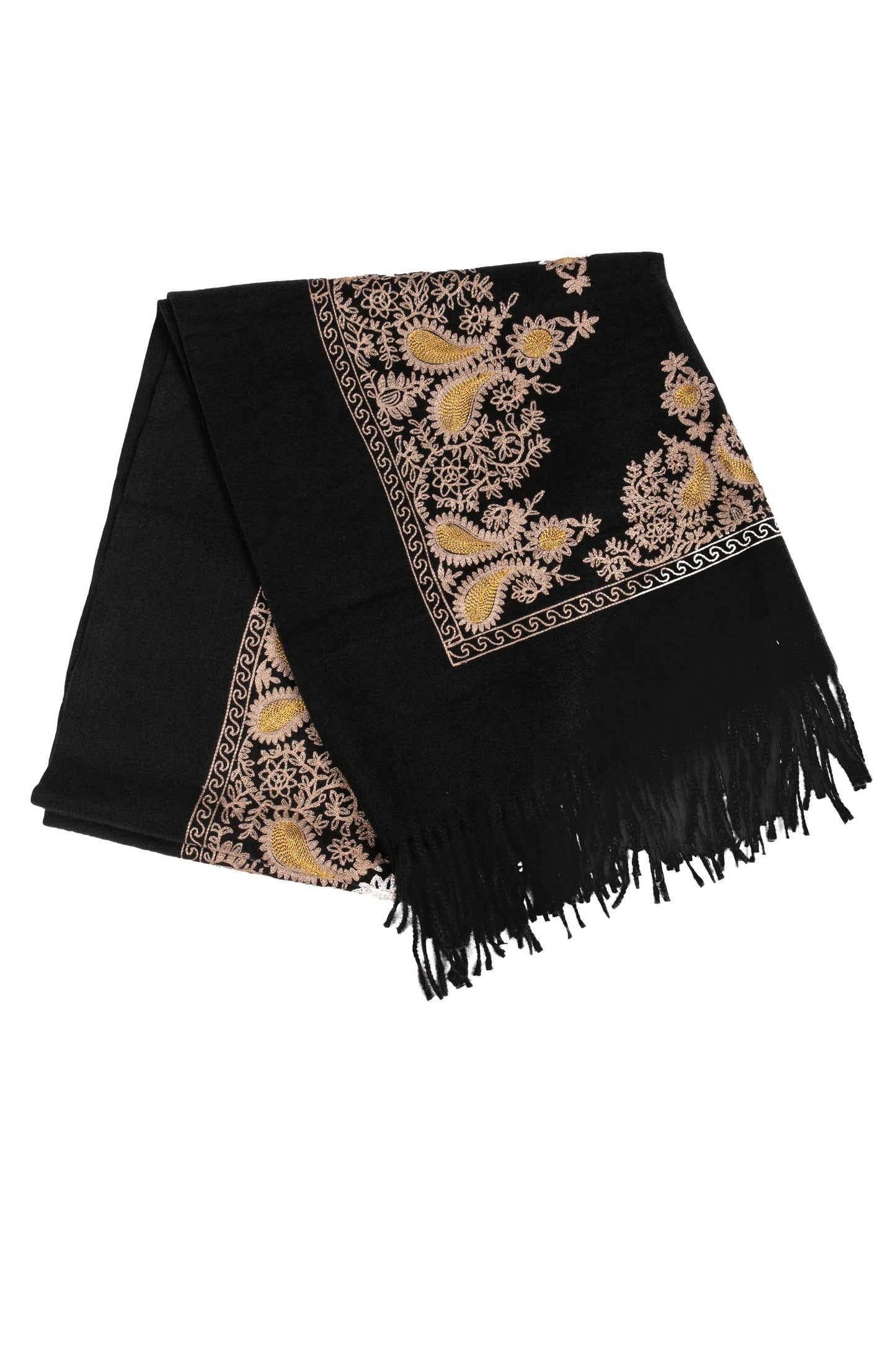 Sakkas Ginata Women's Large Casual Super Soft Embroidery Scarf Shawl Wrap Stole - Concordia Style Boutique