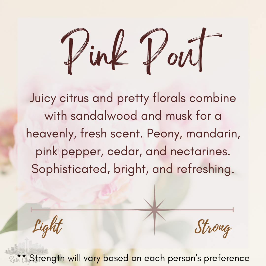 Pink Pout 8 oz Frosted Candle