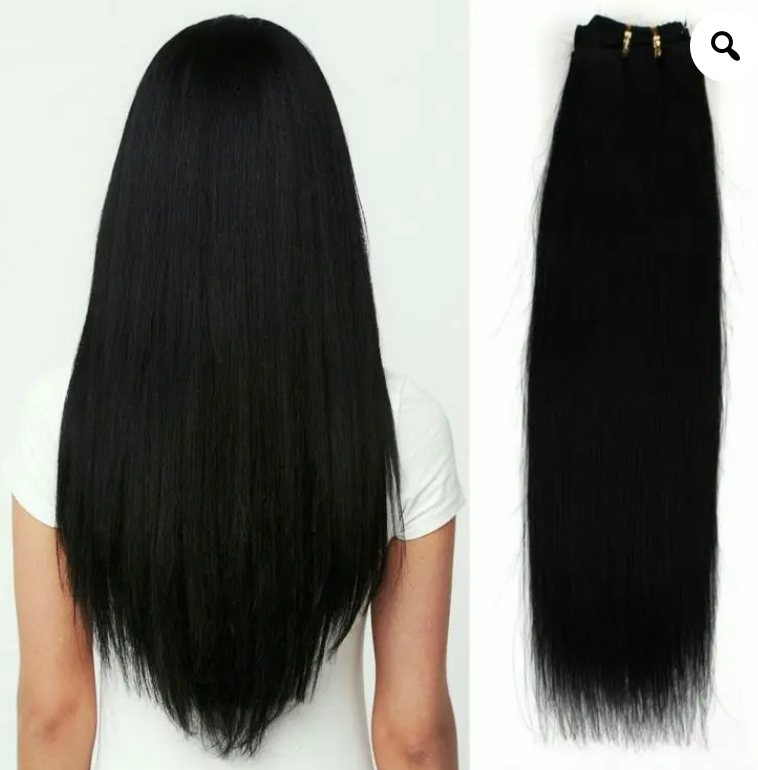 20 Inch 1# Virgin Remy Straight Human Hair Bundles 100% Unprocessed Remy Hair Bundles Natural Color