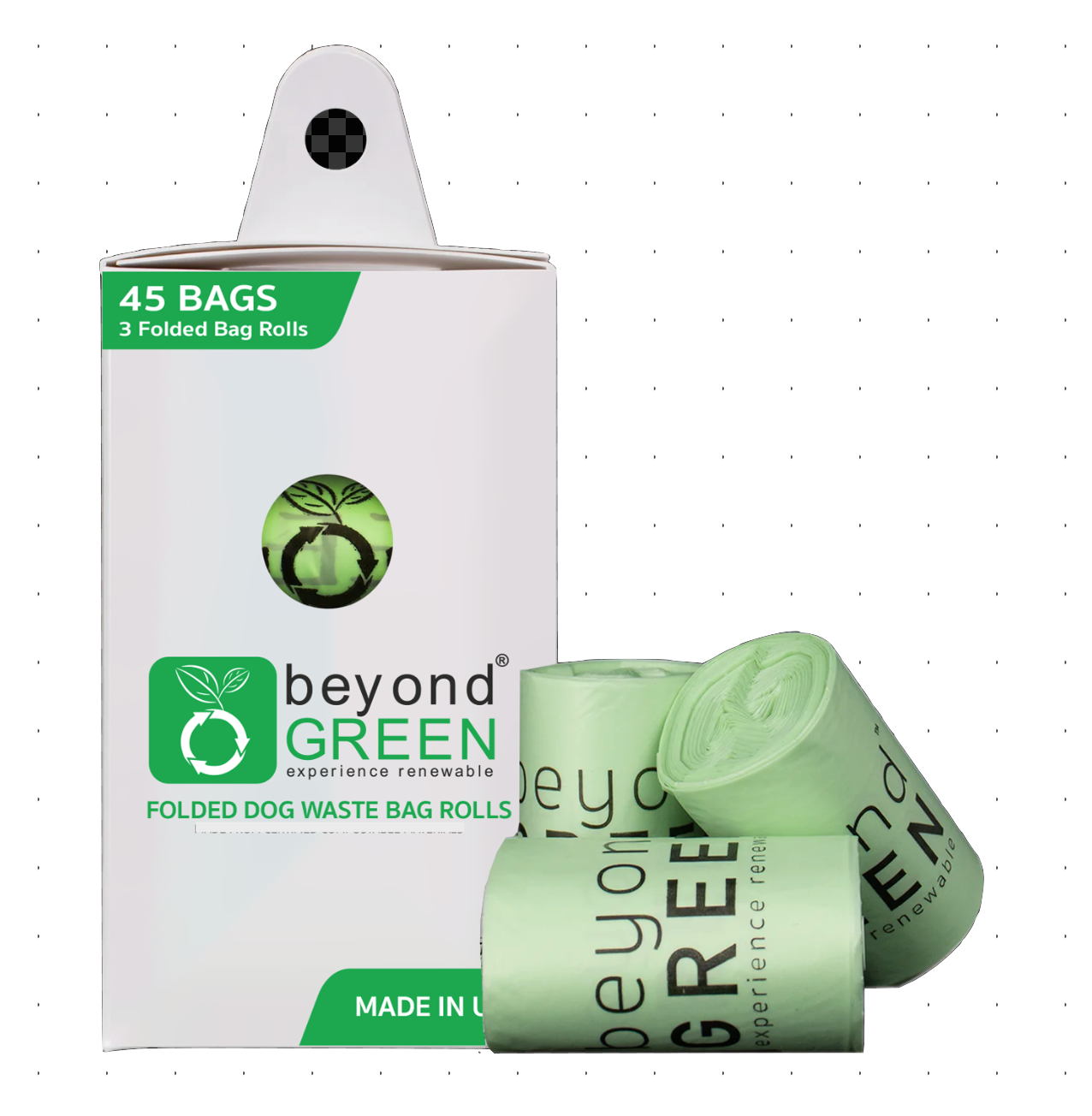 45 Count - Dog Poop Bags – Leak-Proof, Durable, Plant-Based Materials