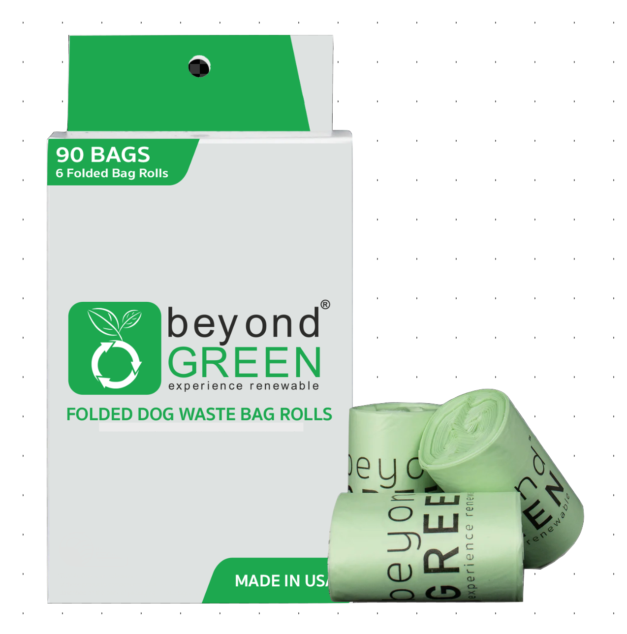 90 Count - Dog Poop Bags – Leak-Proof, Durable, Plant-Based Materials
