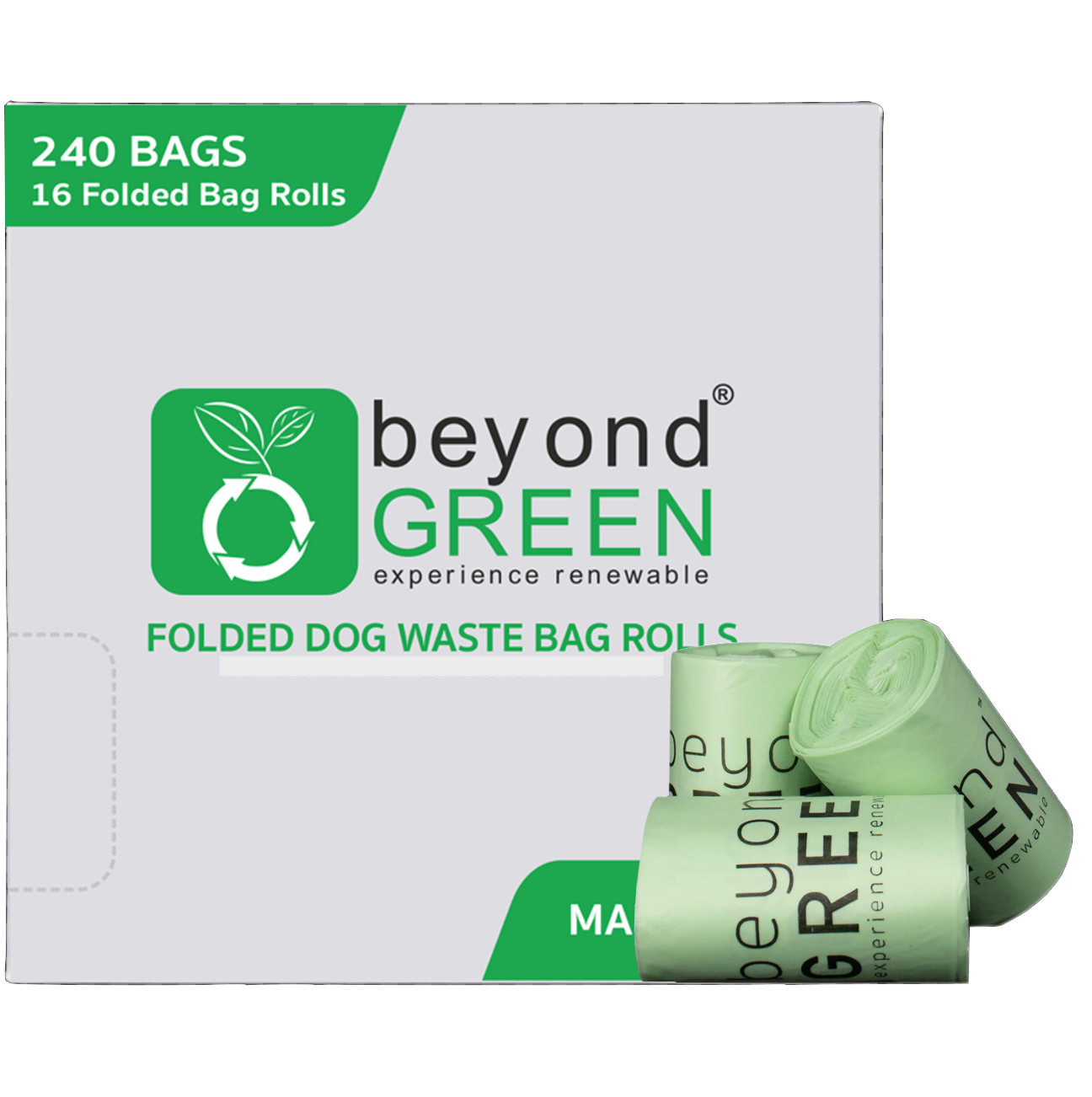 240 Count - Dog Poop Bags – Leak-Proof, Durable, Plant-Based Materials