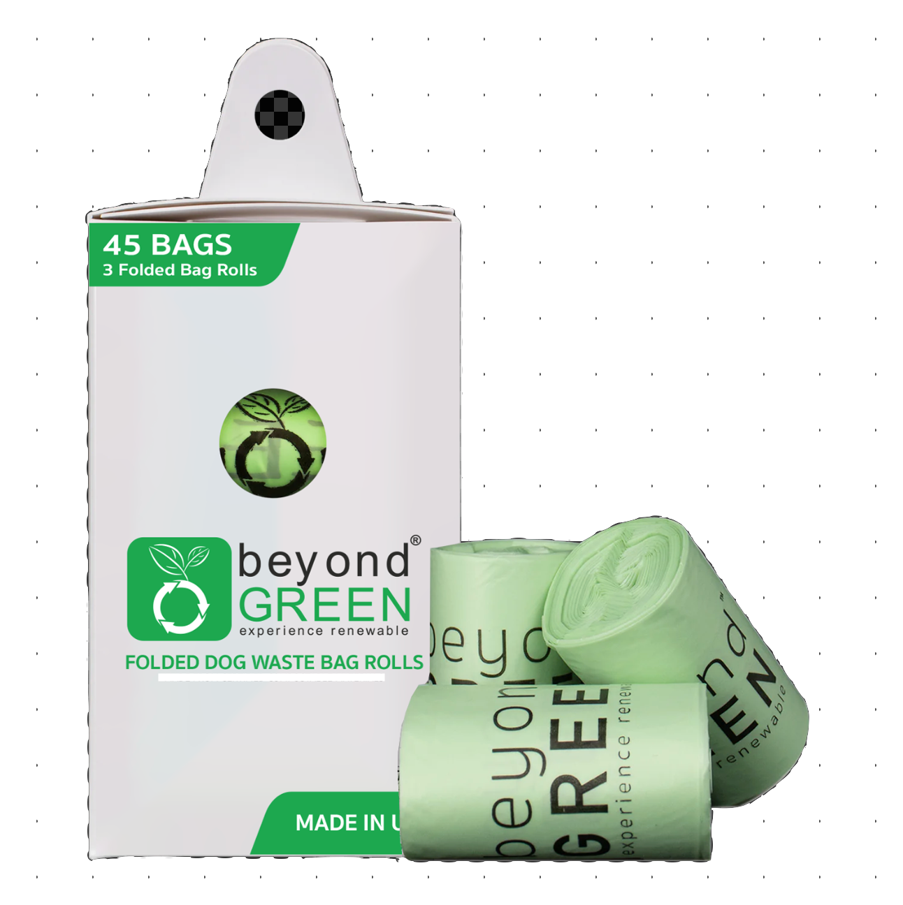 6-Pack of Compact Dog Poop Bags – Eco-Friendly, Leak-Proof (45 Bags per Pack)