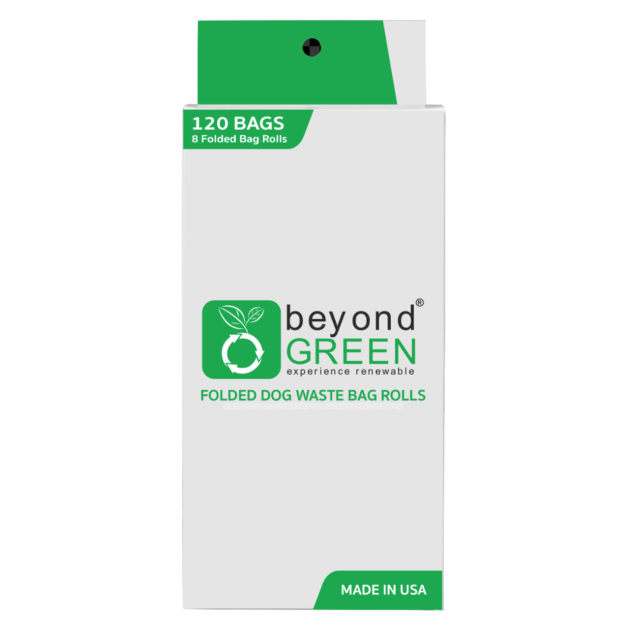 120 Count - Dog Poop Bags – Leak-Proof, Durable, Plant-Based Materials