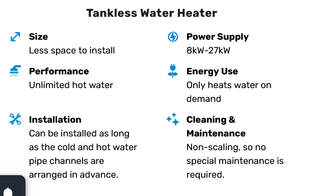 27 kW Electric Tankless Water Heater - Concordia Style Boutique