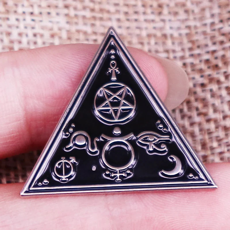 Egyptian Symbol Enamel Pin Brooch