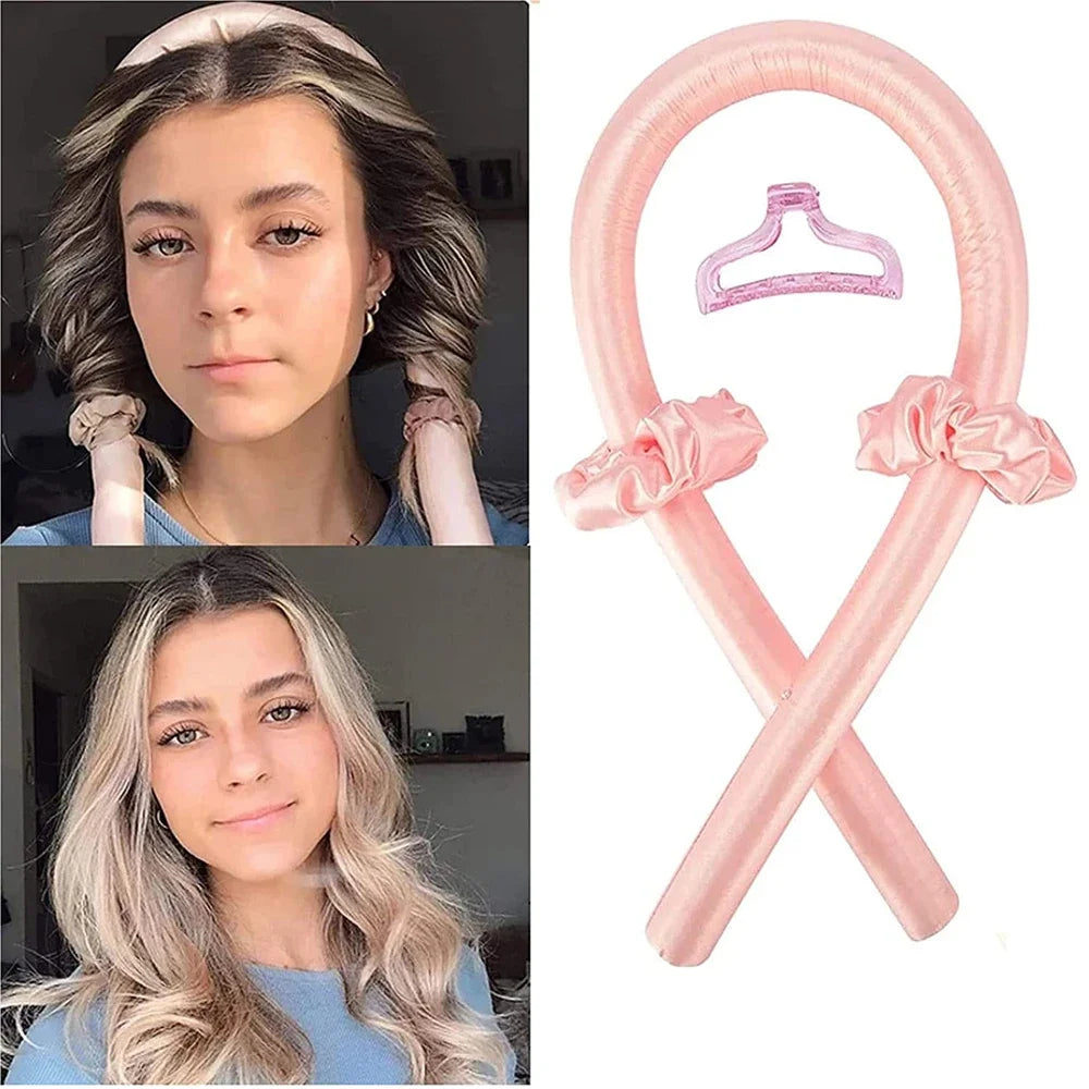 Heatless Curling Rod - Headband No Heat Silk Curls Ribbon Hair Rollers Sleeping Soft Headband Lazy Hair Curlers Hair Styling Tools - Concordia Style Boutique