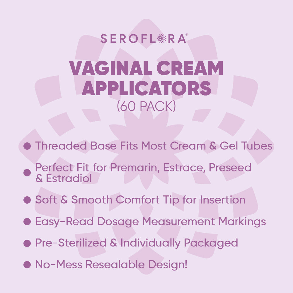 Disposable Vaginal Cream Applicators for Premarin, Estrace & many others (60ct)
