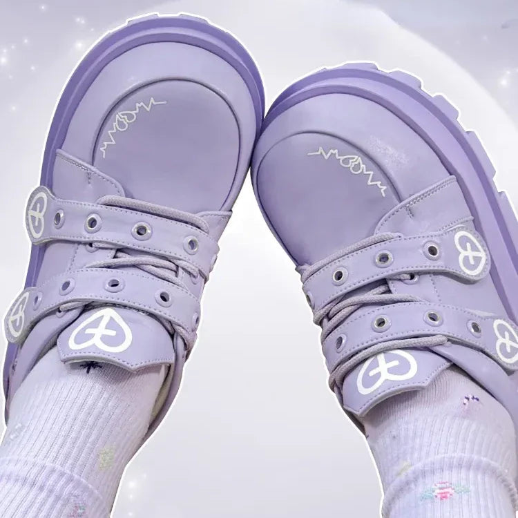 Cross Heart Mary Jane Platform Shoes - Concordia Style Boutique