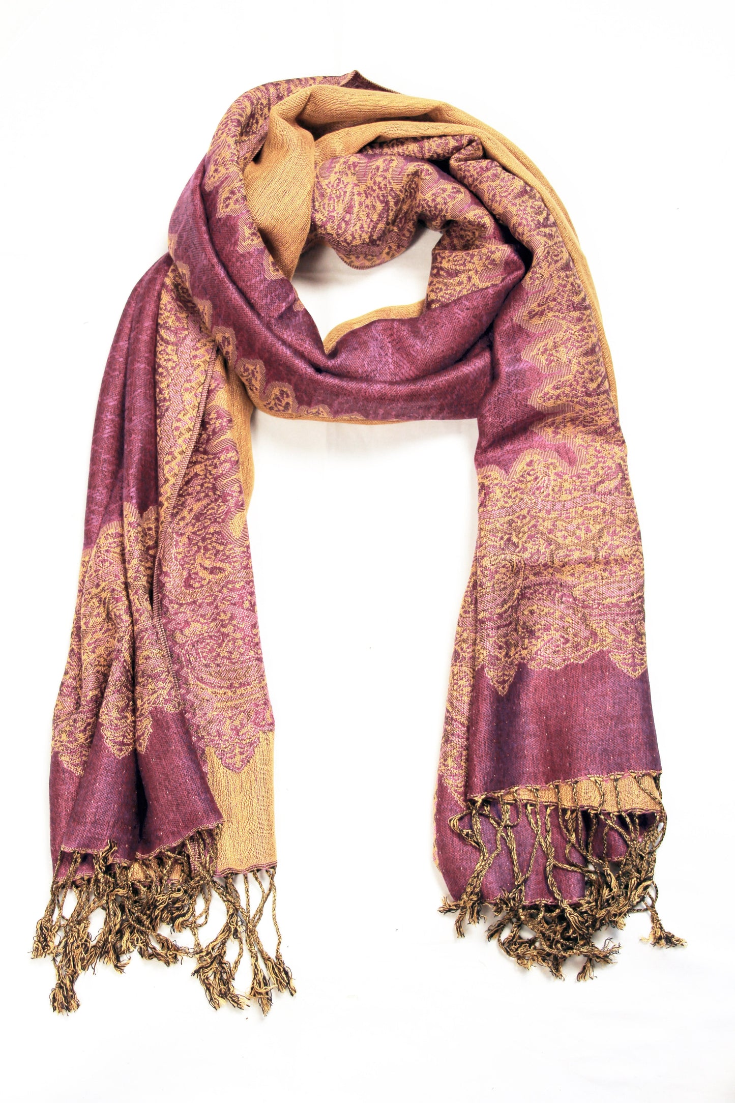 Sakkas 70" x 28" Border Pattern Layered Woven Pashmina Shawl Scarf Wrap Stole - Premium scarf from Sakkas Store - Just $16.98! Shop now at Concordia Style Boutique