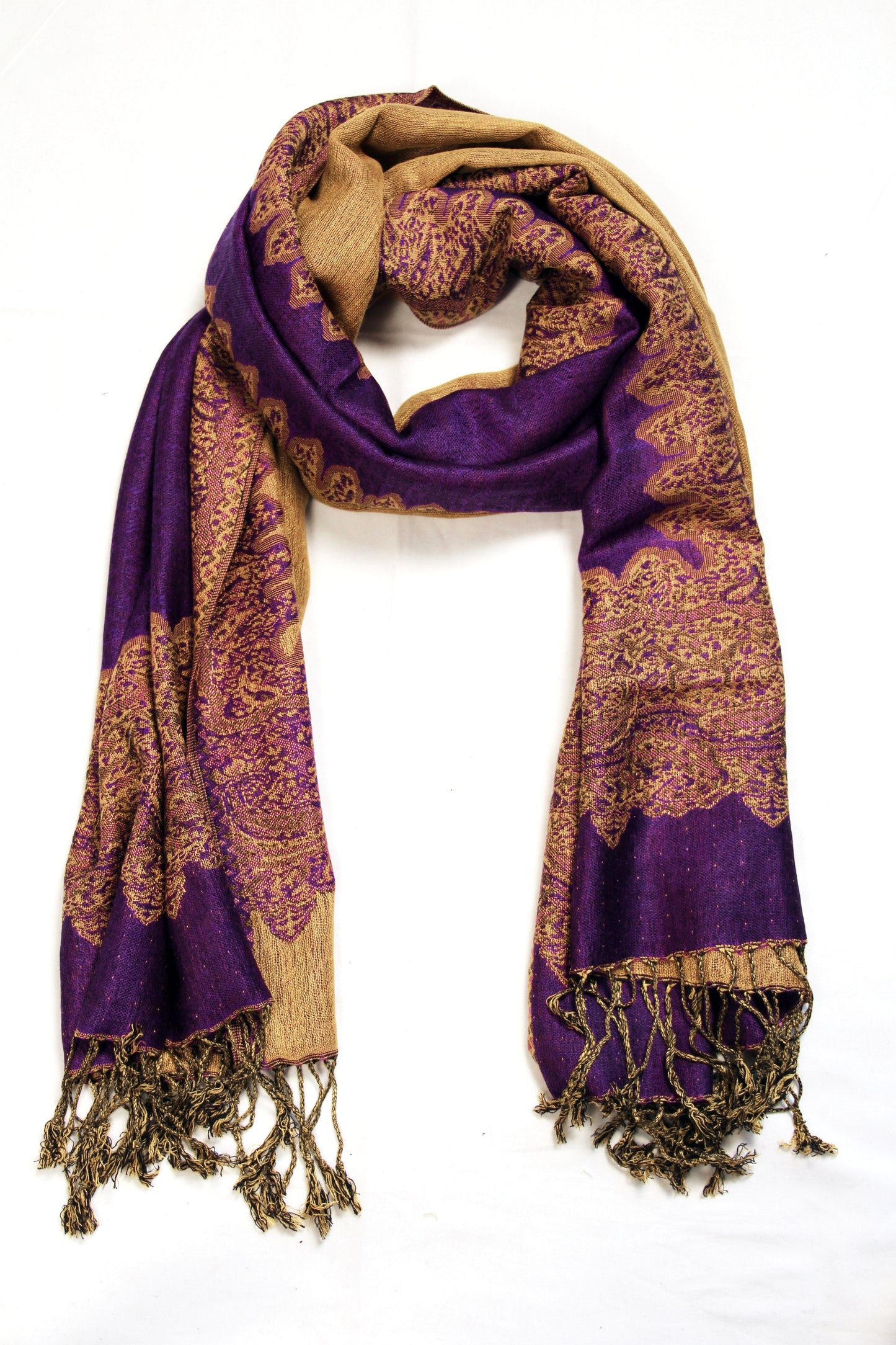 Sakkas 70" x 28" Border Pattern Layered Woven Pashmina Shawl Scarf Wrap Stole - Premium scarf from Sakkas Store - Just $16.98! Shop now at Concordia Style Boutique