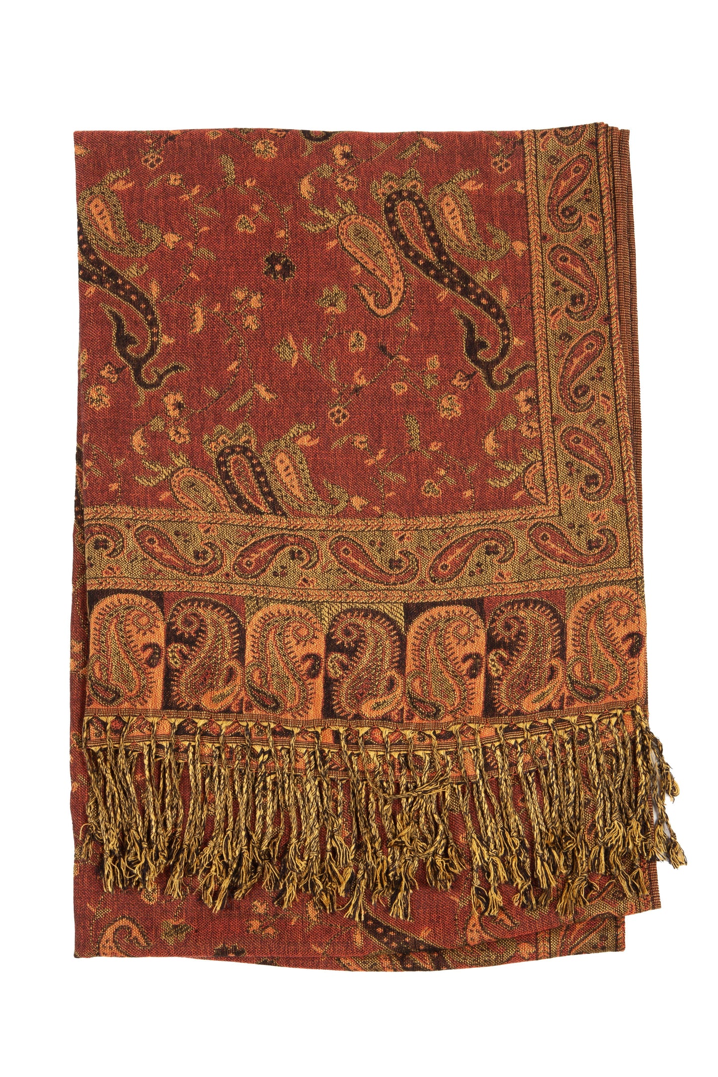 Sakkas Double Layer Jacquard Paisley Pashmina Shawl / Wrap / Stole - Concordia Style Boutique