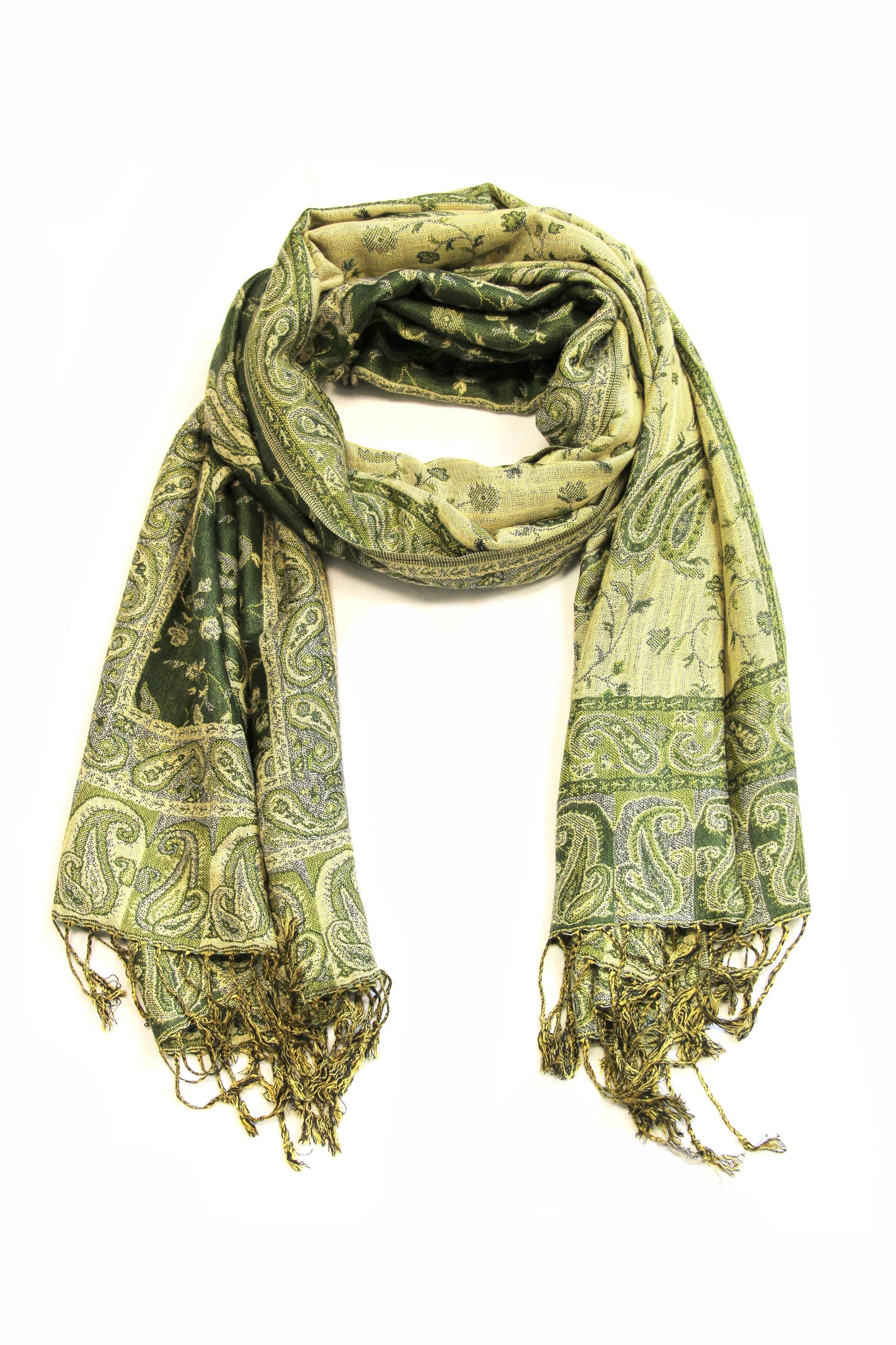 Sakkas Double Layer Jacquard Paisley Pashmina Shawl / Wrap / Stole - Concordia Style Boutique