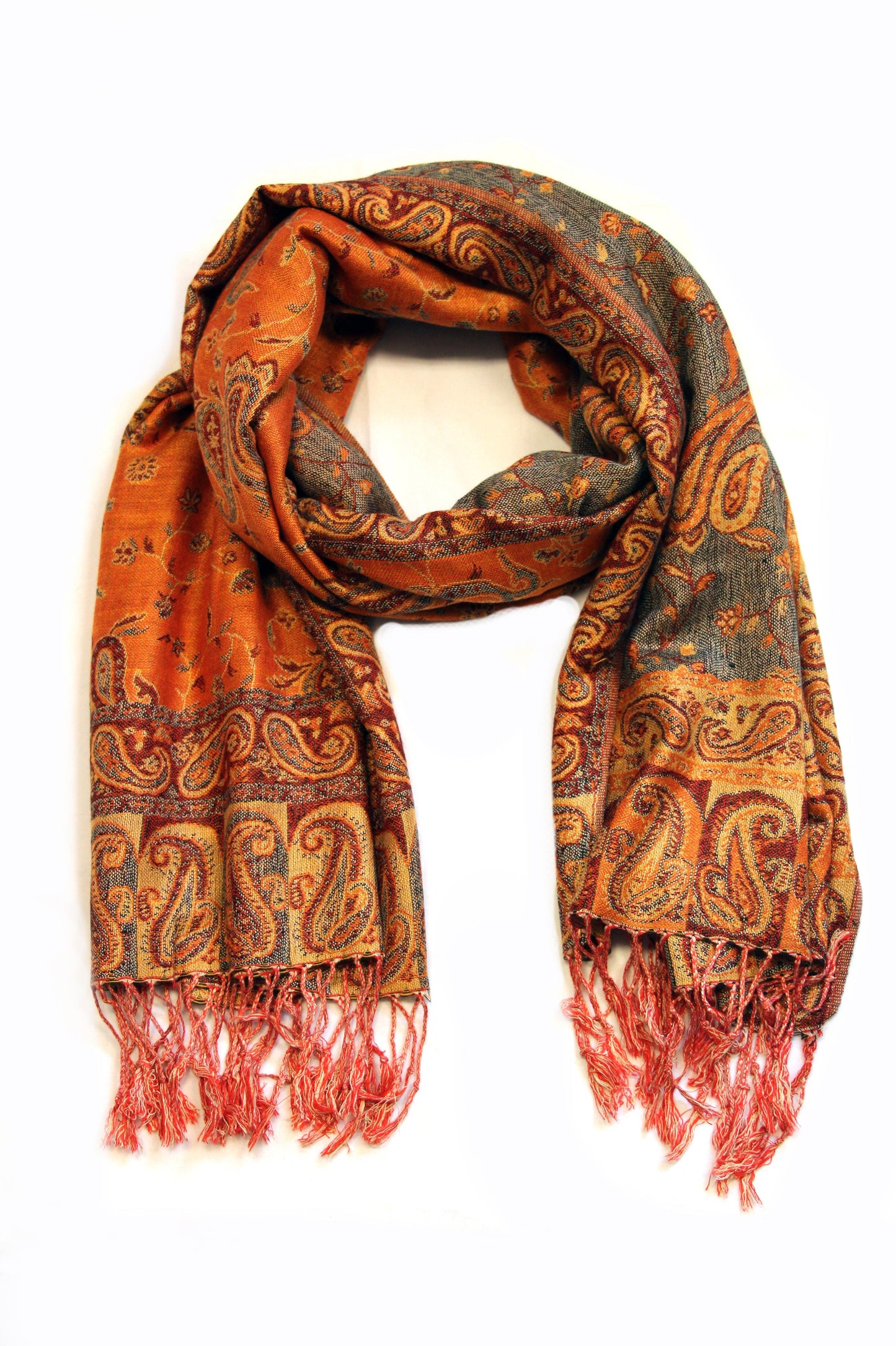 Sakkas Double Layer Jacquard Paisley Pashmina Shawl / Wrap / Stole - Concordia Style Boutique