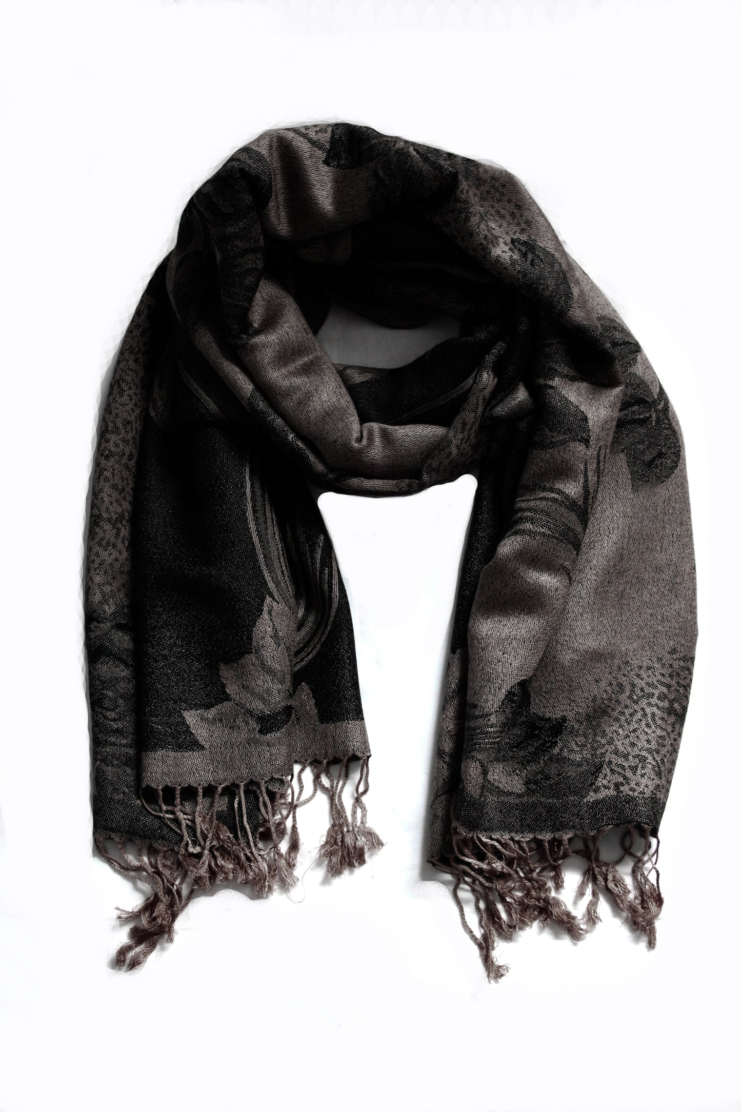 Sakkas Two Tone Rose Pashmina Scarf / Stole / Wrap - Concordia Style Boutique