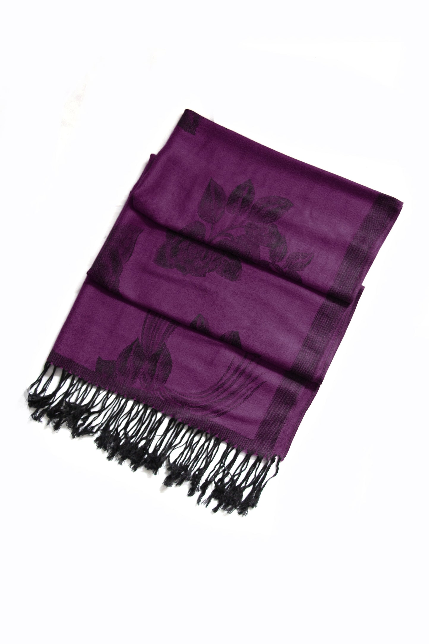 Sakkas Two Tone Rose Pashmina Scarf / Stole / Wrap - Concordia Style Boutique