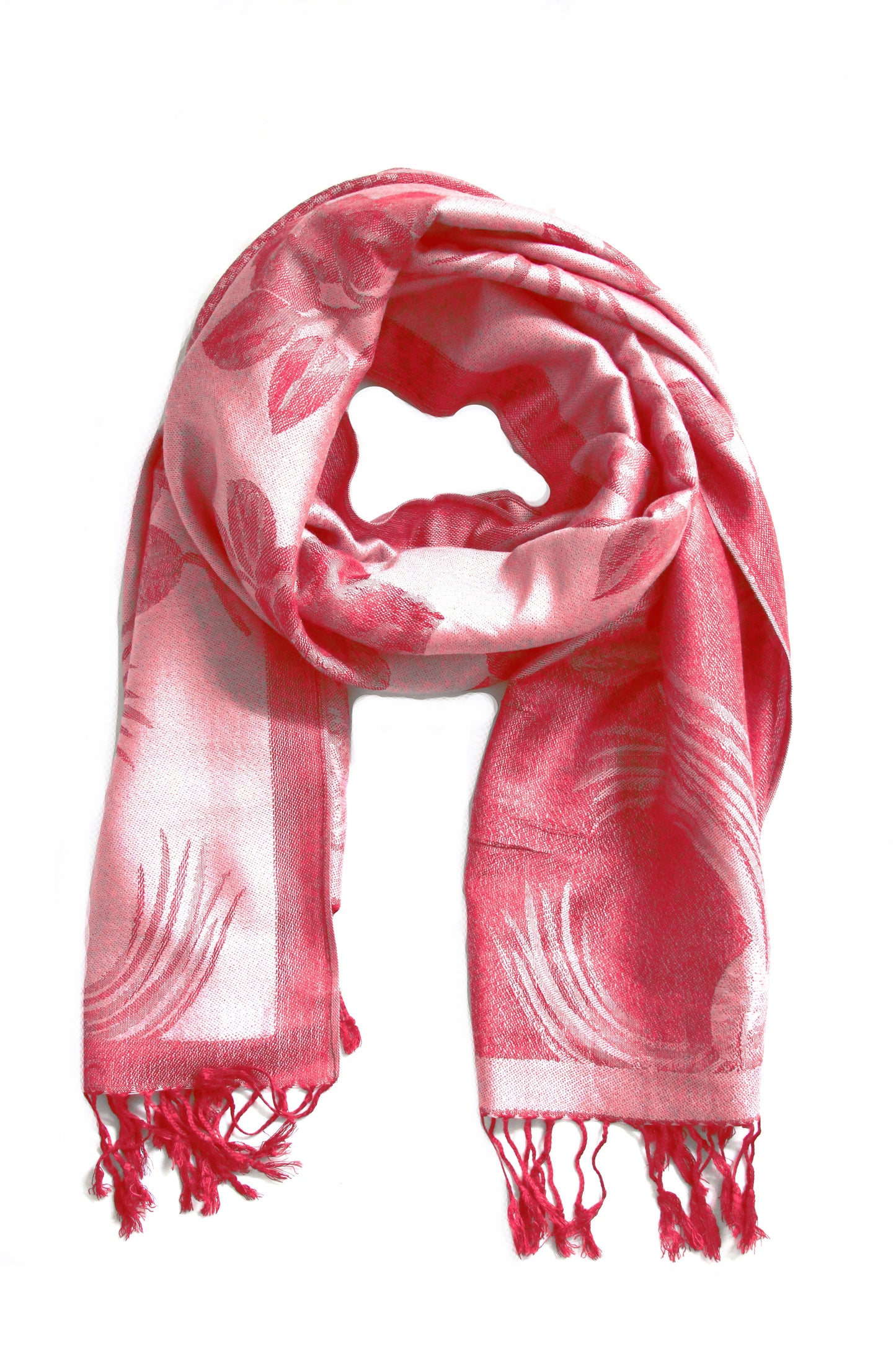 Sakkas Two Tone Rose Pashmina Scarf / Stole / Wrap - Concordia Style Boutique