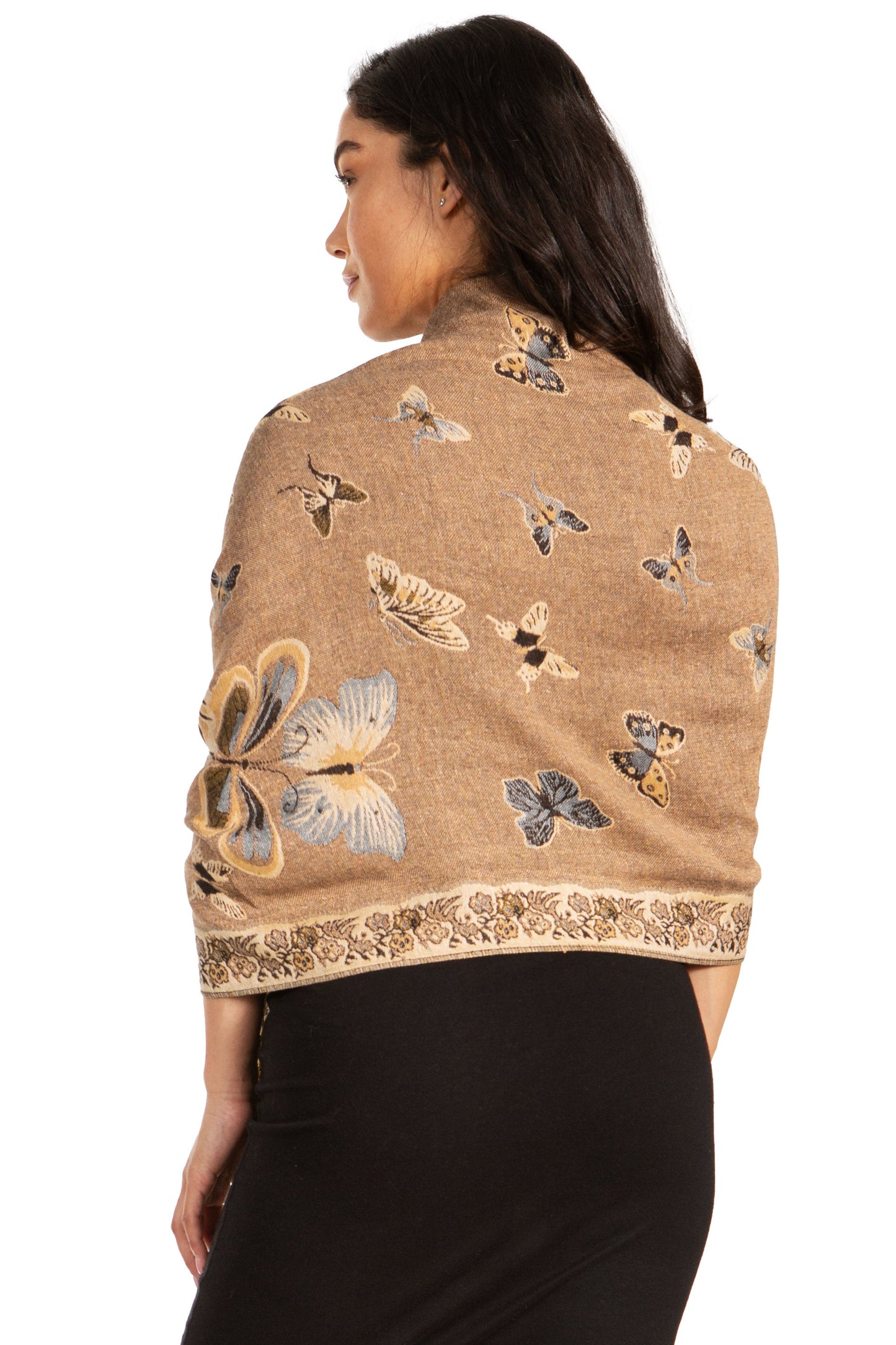 Sakkas Liua Long Wide Woven Patterned Design Multi Colored Pashmina Shawl / Scarf - Concordia Style Boutique