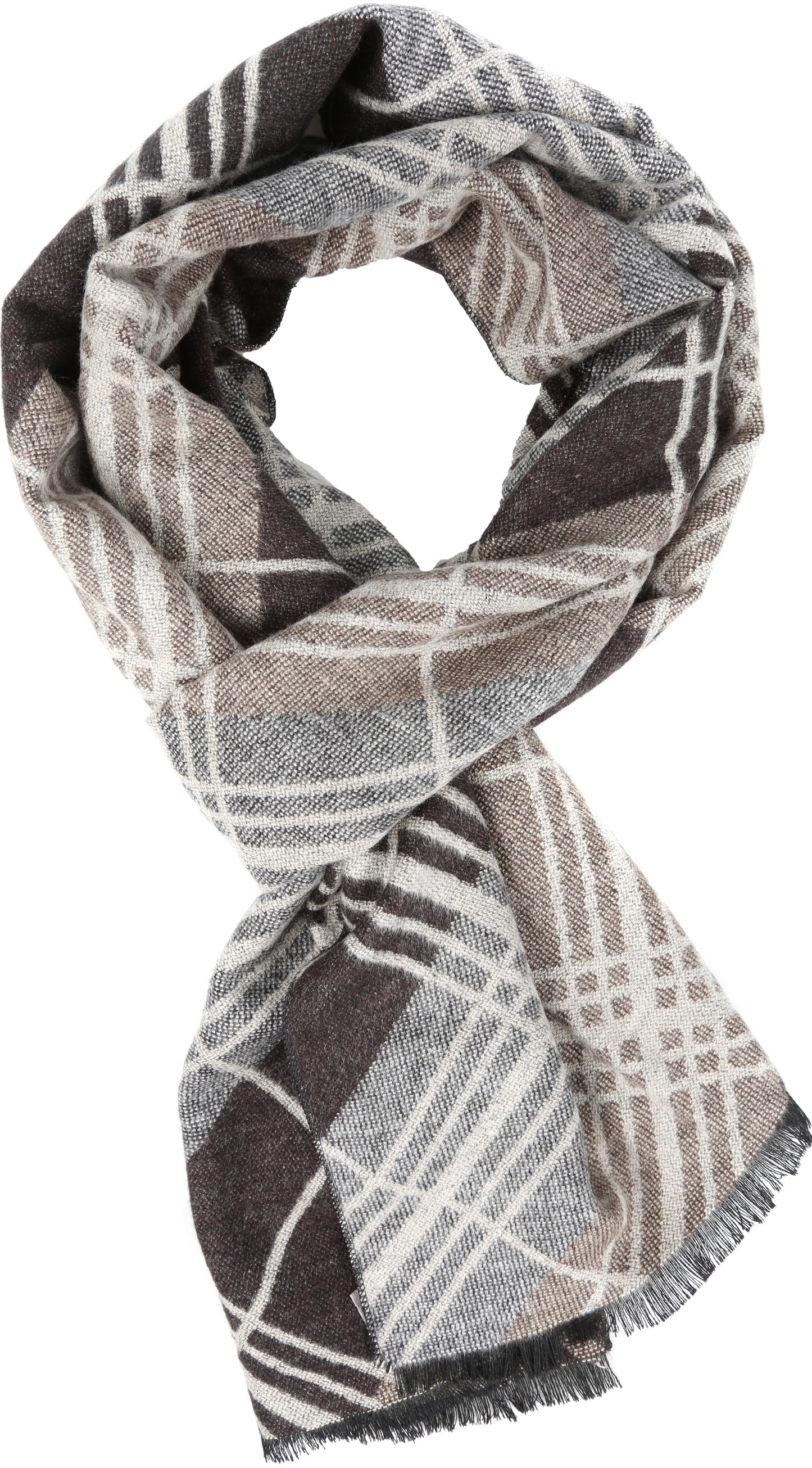 Sakkas Todaya Long Multi Colored Diamond Patterned UniSex Cashmere Feel Scarf - Concordia Style Boutique