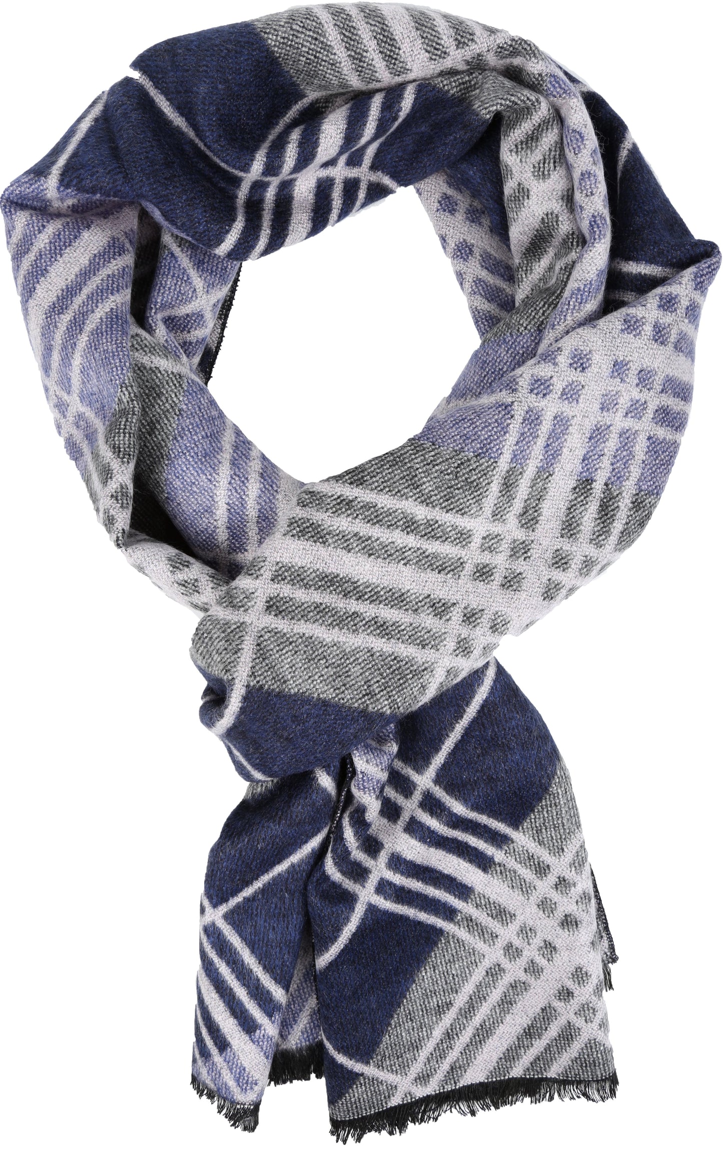 Sakkas Todaya Long Multi Colored Diamond Patterned UniSex Cashmere Feel Scarf - Concordia Style Boutique