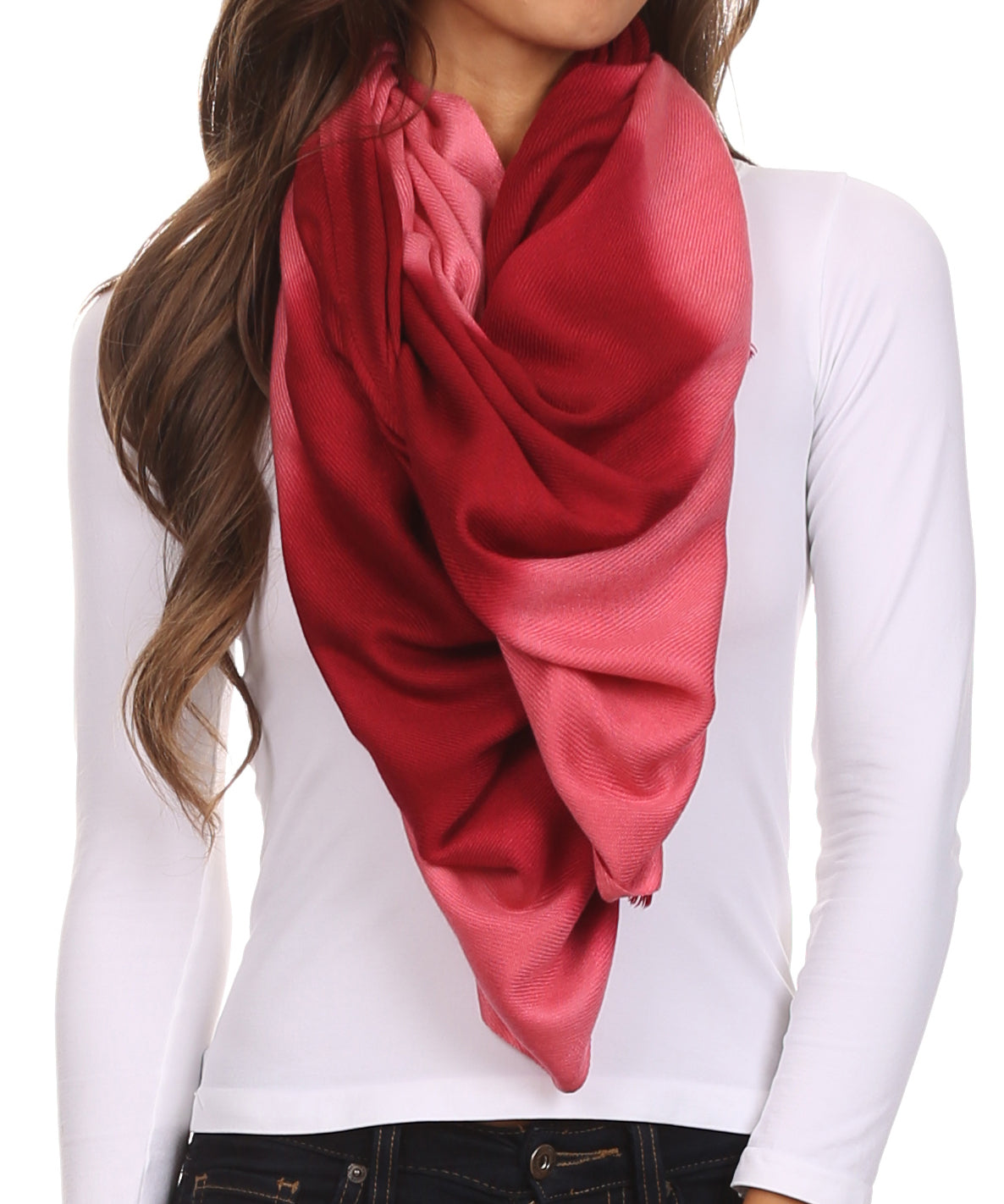 Sakkas Vicki Trendy Ombre Stripe Tie Dye Pashmina/ Shawl/ Wrap/ Stole - Concordia Style Boutique