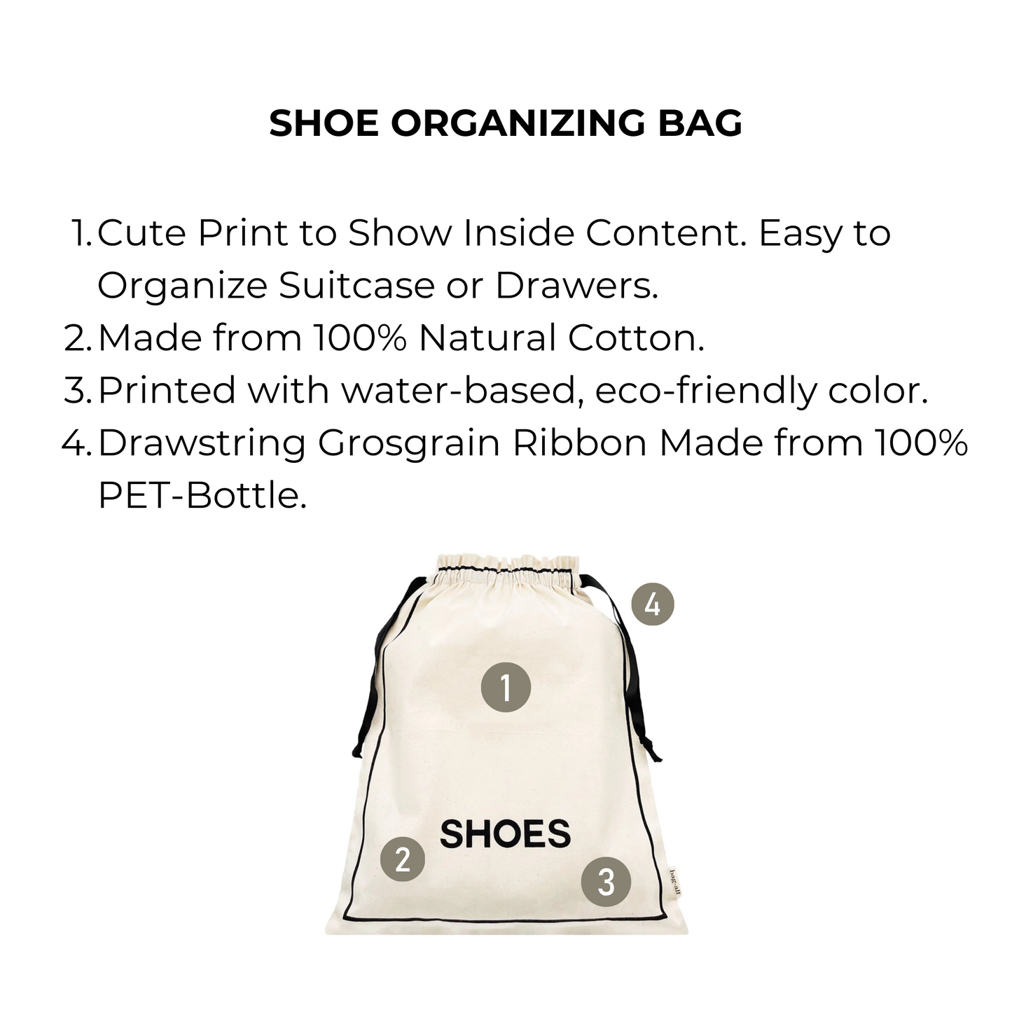 Couture Shoe Travel Bag, Cream - Concordia Style Boutique