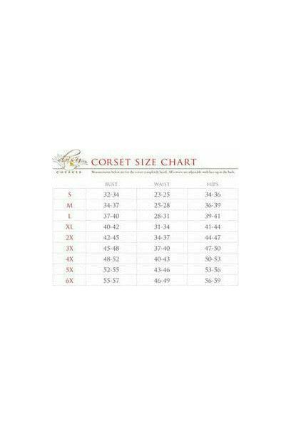 Lavish Green w/Black Lace Overlay Corset Belt Cincher