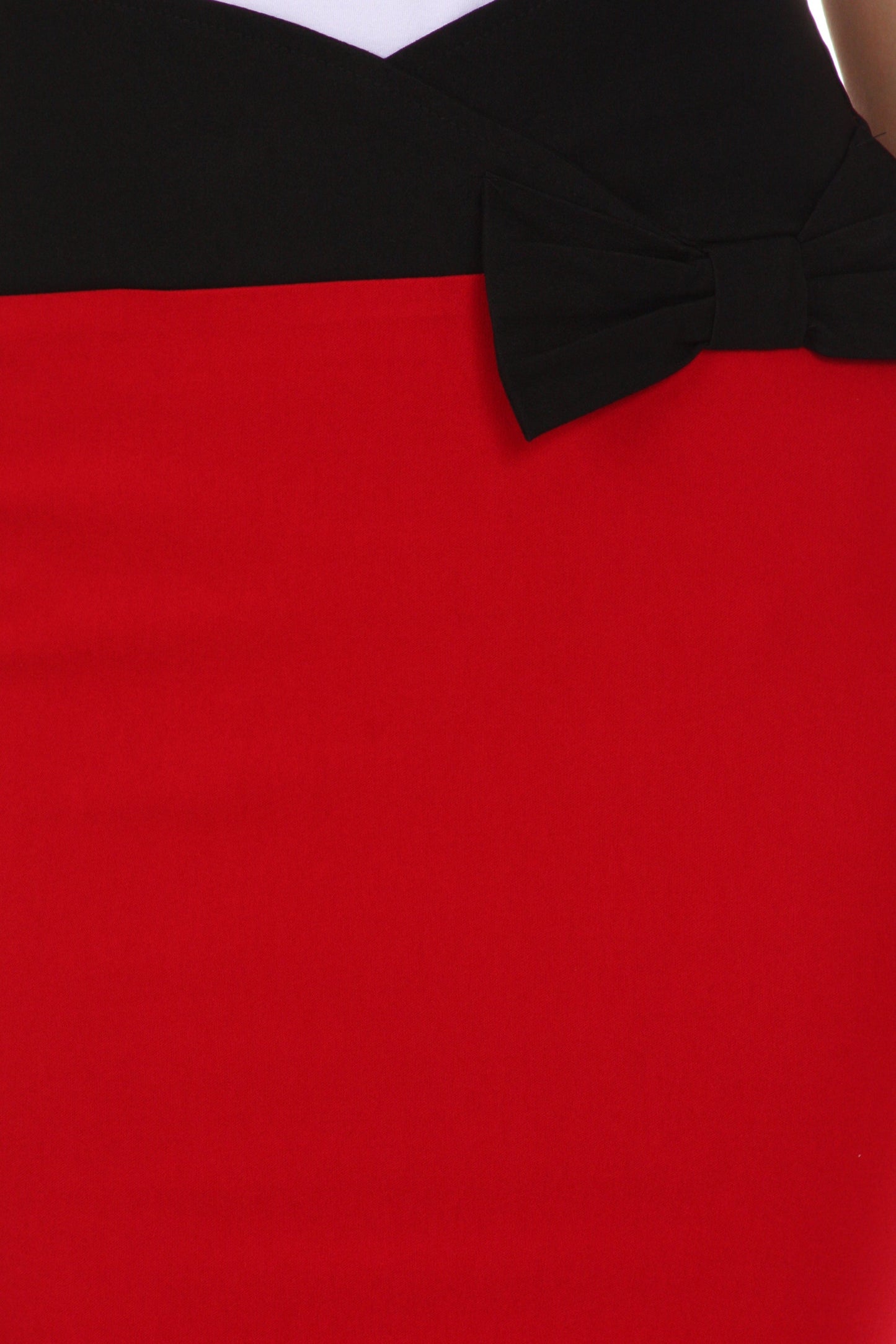 Sakkas Scallop High Waist Stretch Pencil Skirt with Bow - Concordia Style Boutique