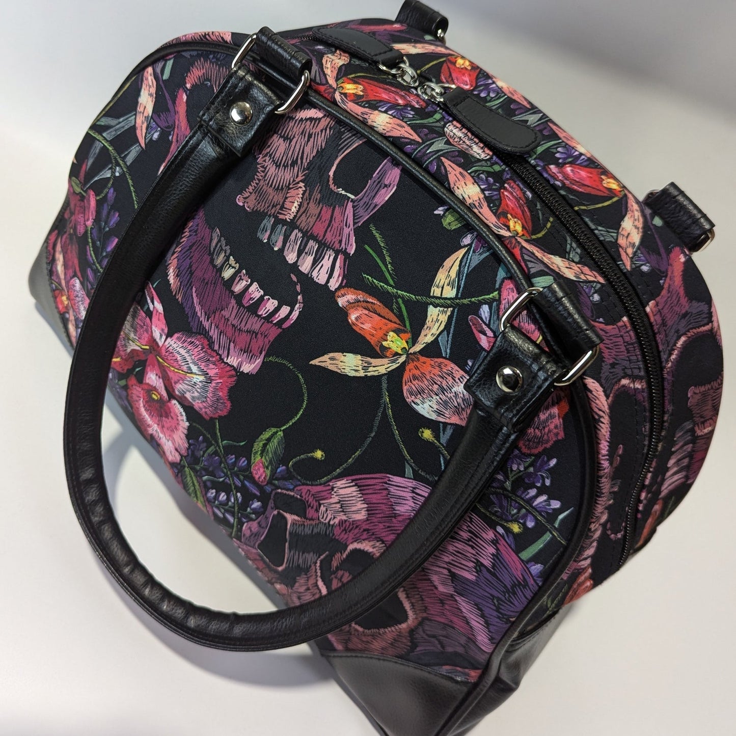 Skulls and Flowers Purse - Concordia Style Boutique