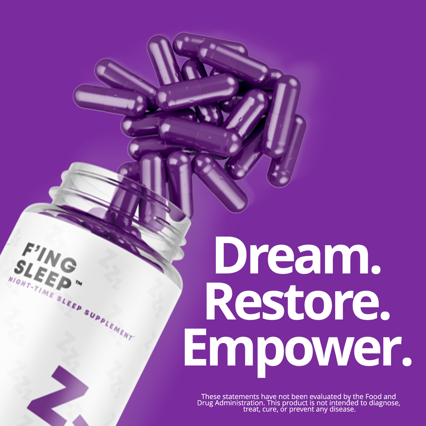 F'ing Sleep Night-Time Sleep Aid Supplement - Best Natural Sleep Aid - Concordia Style Boutique