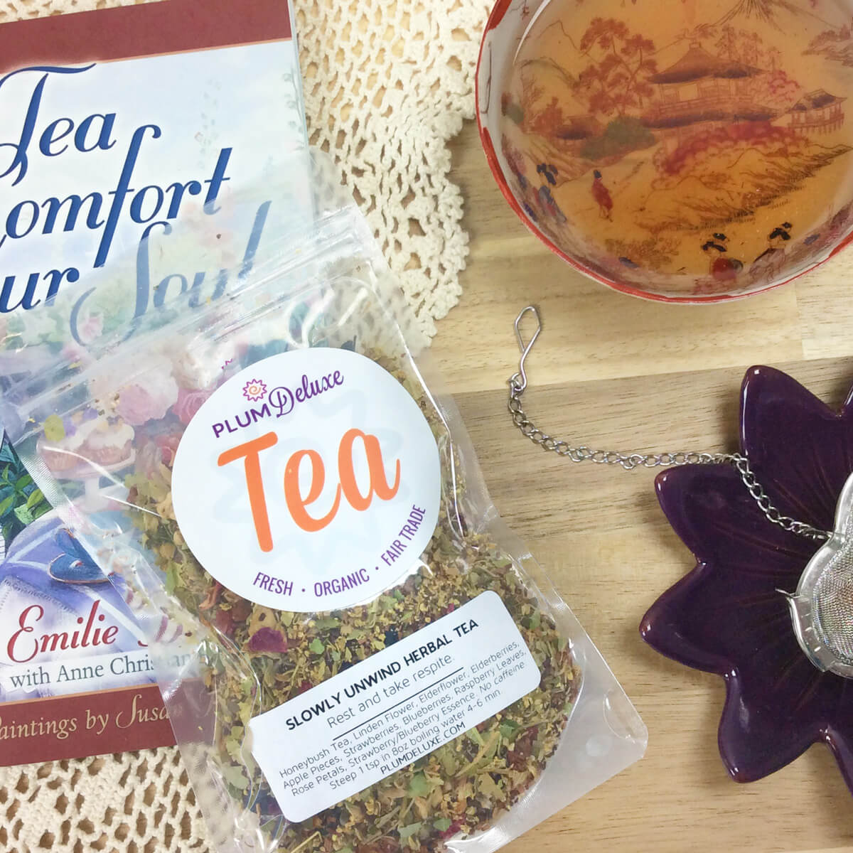Slowly Unwind Herbal Linden Tea (Linden Flower - Elderflower - Berry) - Concordia Style Boutique