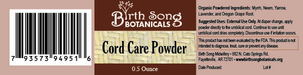 Umbilical Cord Care Powder Made with Organic Herbs To Support The Umbilical Cord Drying Process* - Concordia Style Boutique