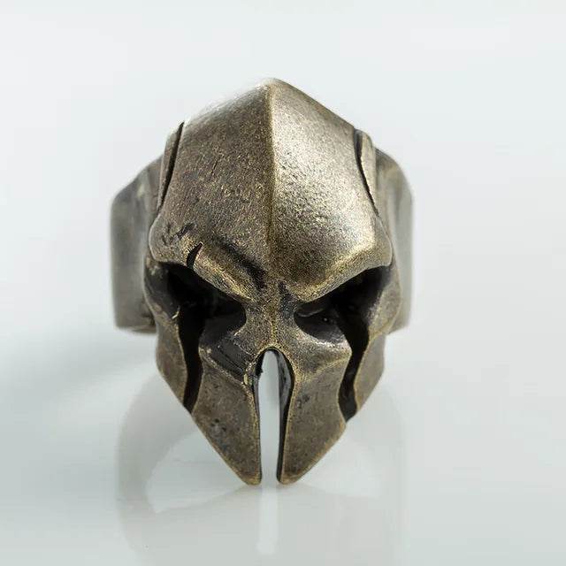 Spartan Hero Helmet Mask Punk Ring - Concordia Style Boutique