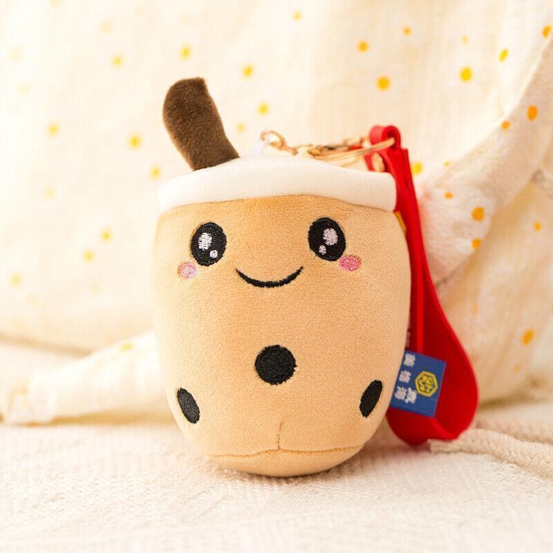 Boba Plush Keychain 3 pcs Set for Car Keys and Kawaii Gift Lovers