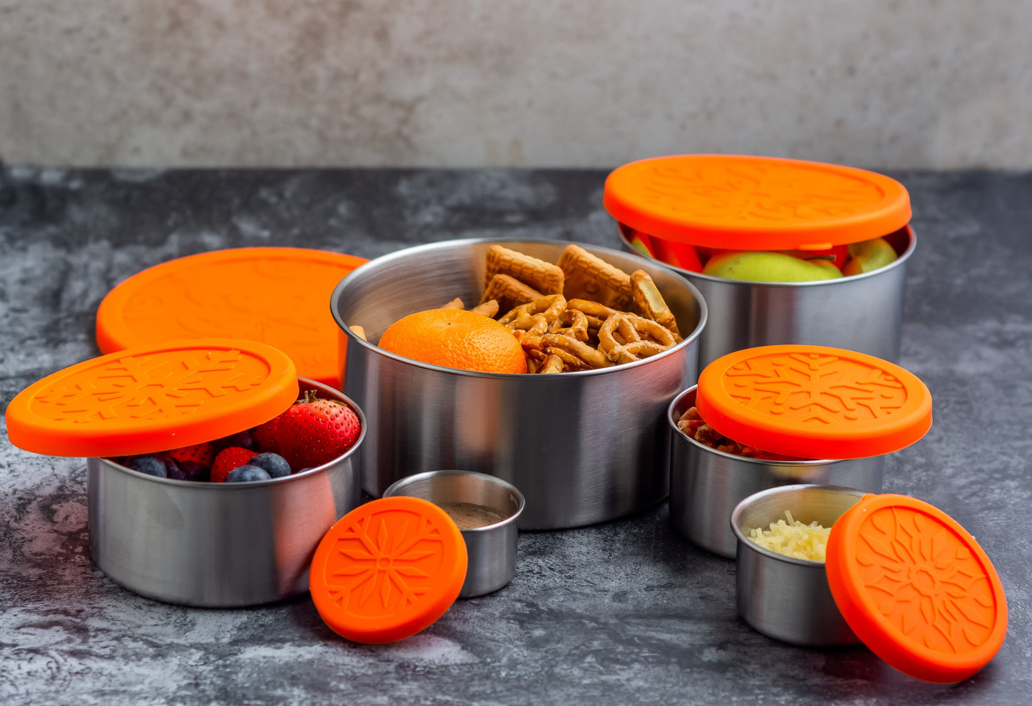Stainless Steel Lunch Box, 6 Pc Set, Leak Proof, 78 Oz - Concordia Style Boutique