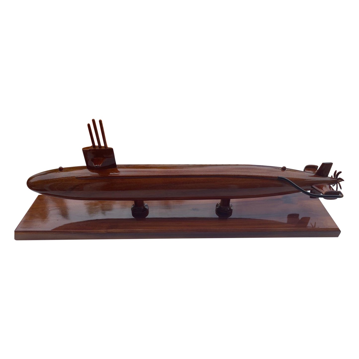 Sturgeon Class Submarine Mahogany Wood Desktop Model