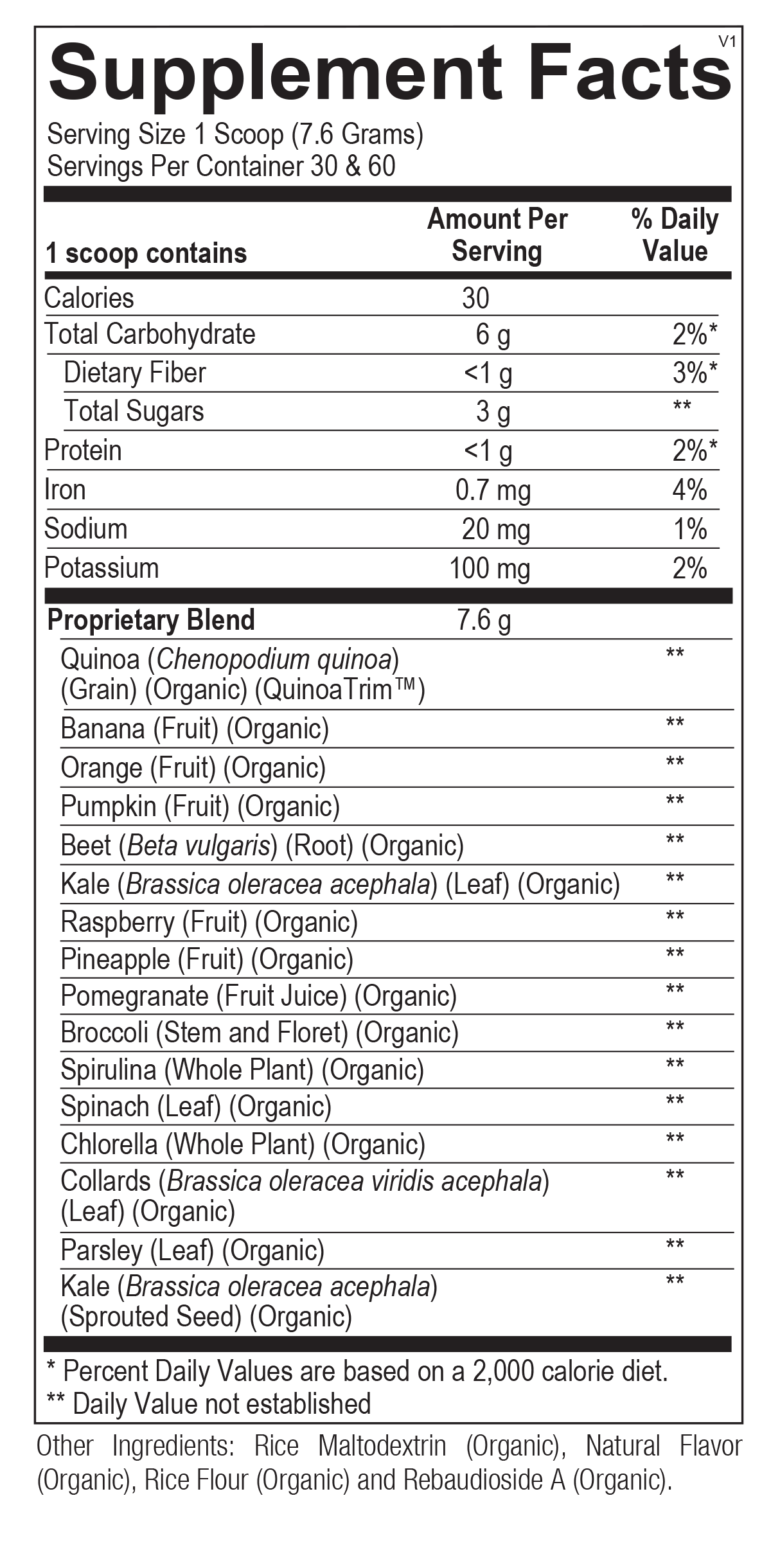 Super Fruits & Veggies Powder Dietary Supplement - Concordia Style Boutique