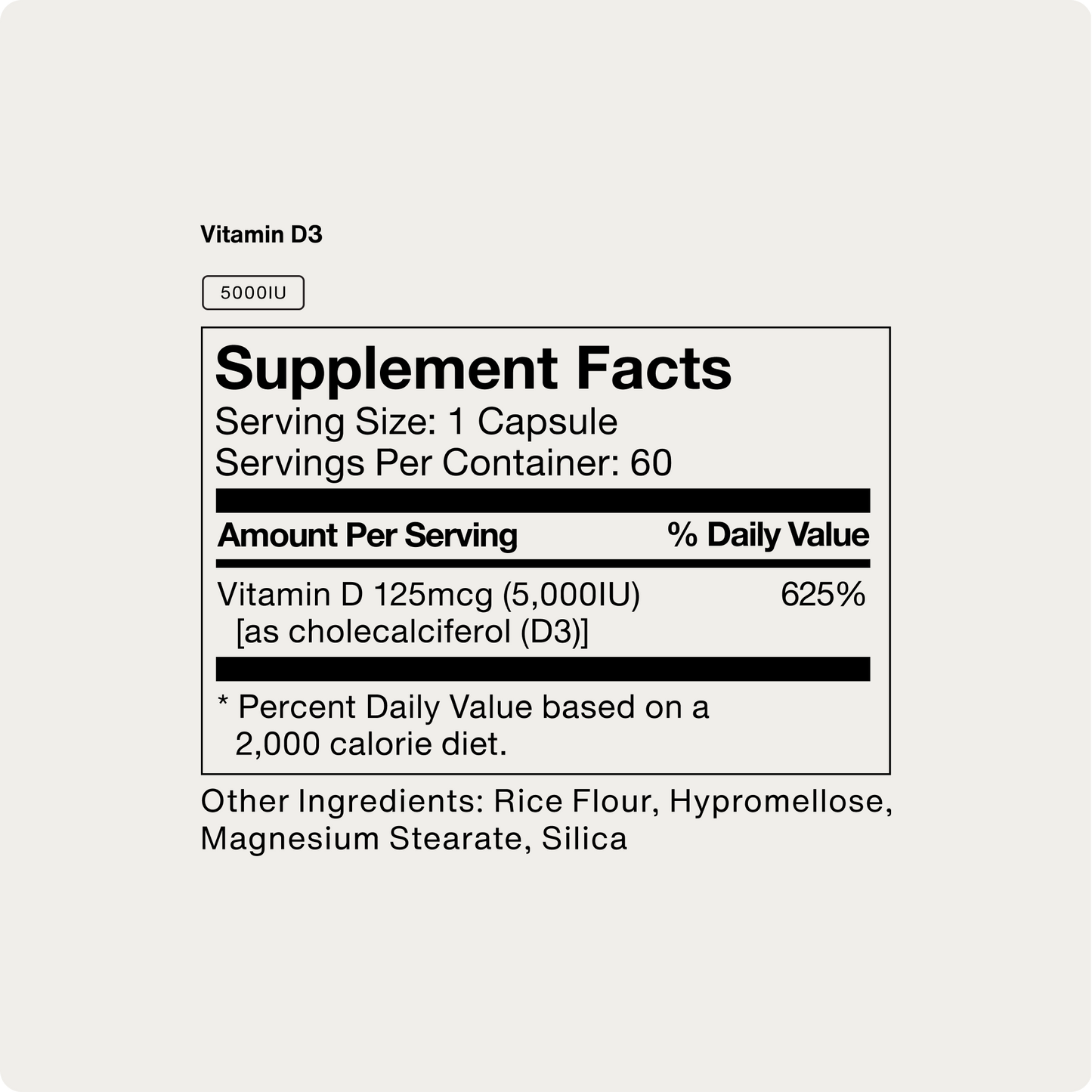 Vitamin D3 5000 IU - Concordia Style Boutique
