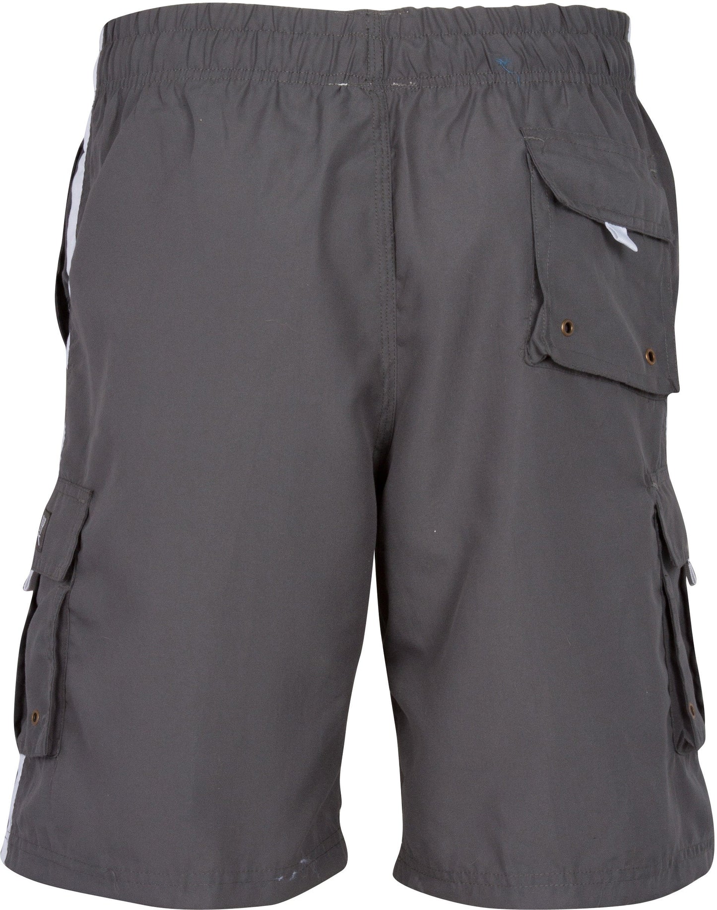 Men's Contrast Striped Solid Color Swim Trunks for Surfing and Skating by Sakkas - Concordia Style Boutique