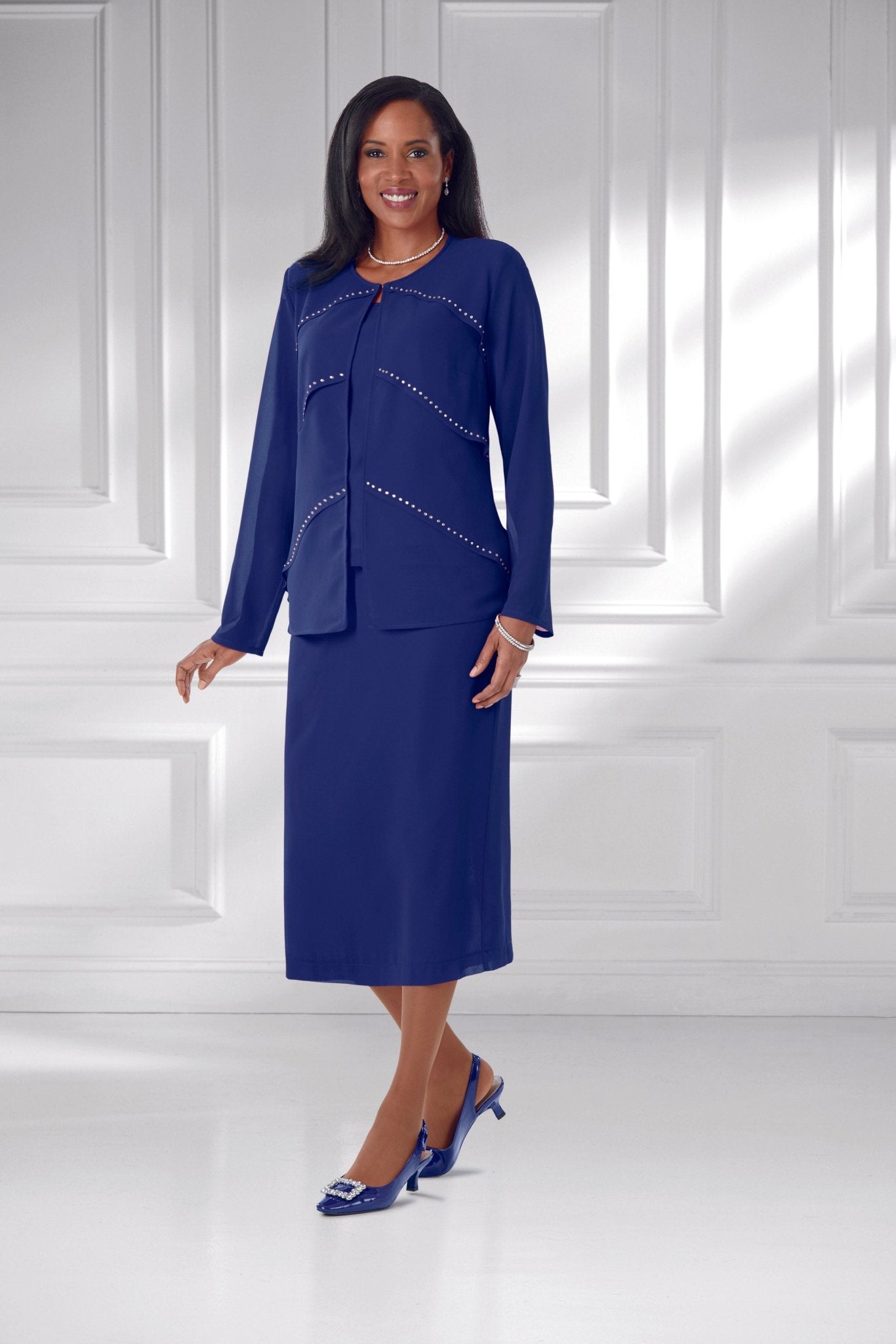 New Angle Tiered 3-Pc. Suit by EY Boutique