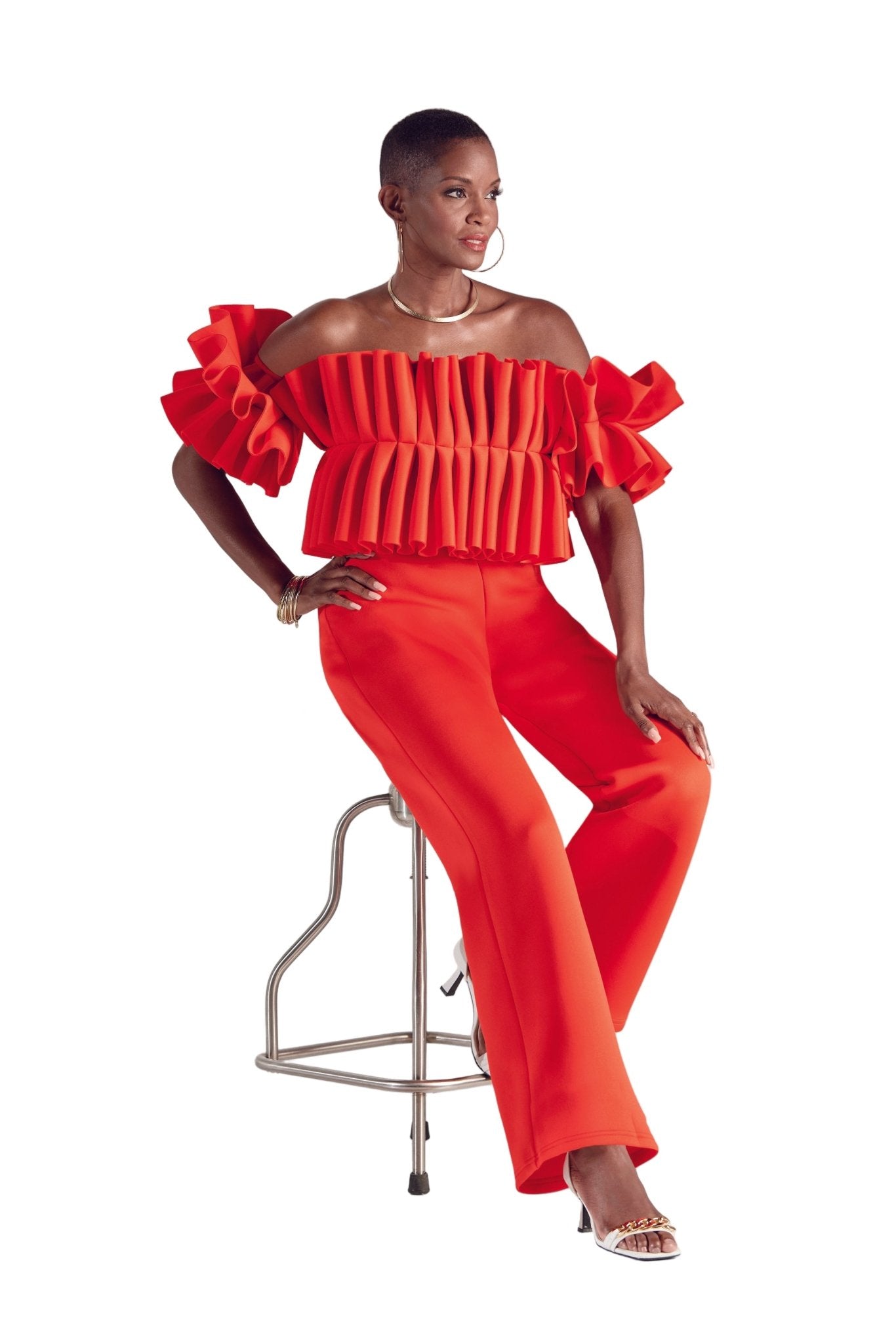 Remarkable Ruffles Jumpsuit by Studio EY