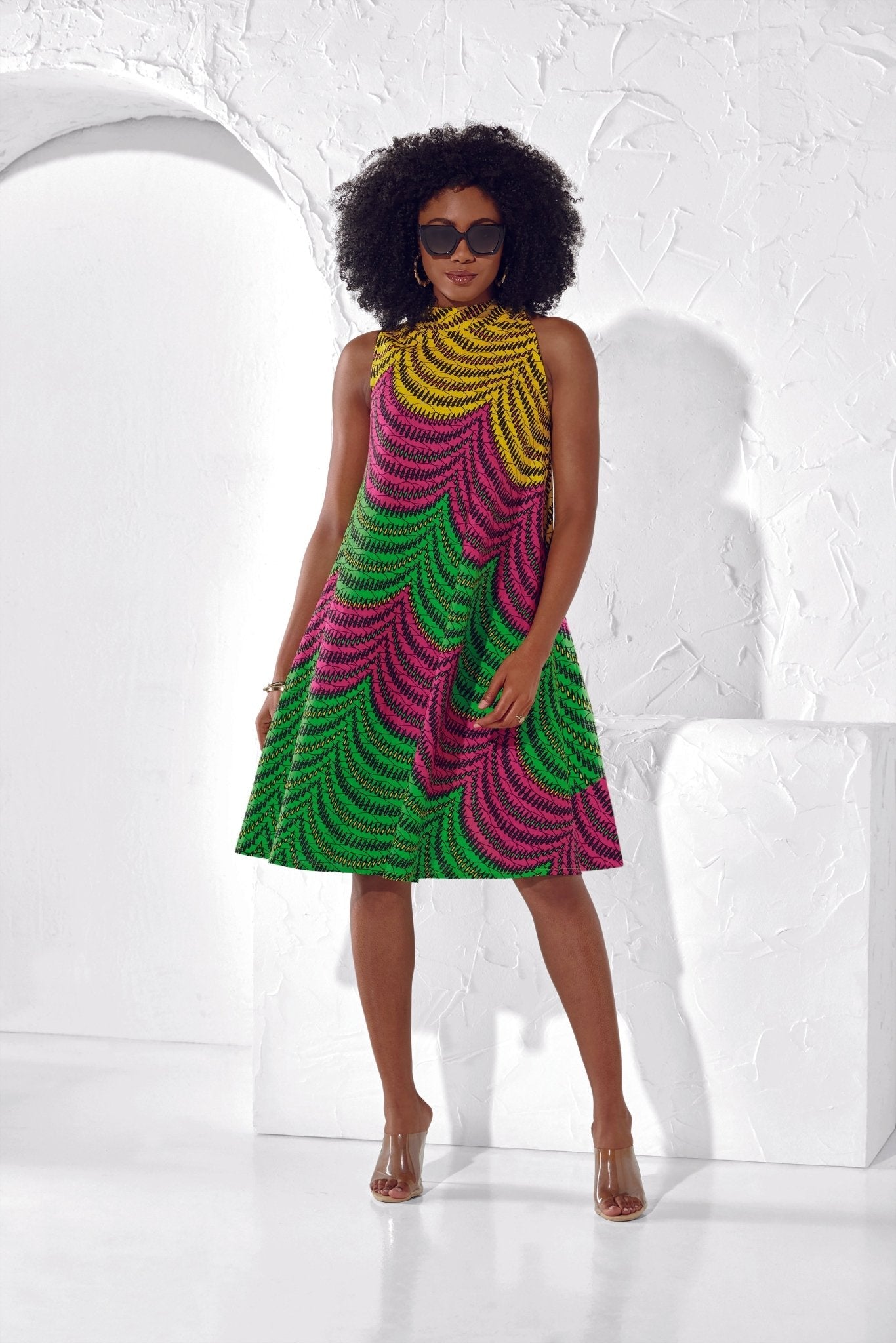 Tyra's Tri-Color Swing Dress by Studio EY